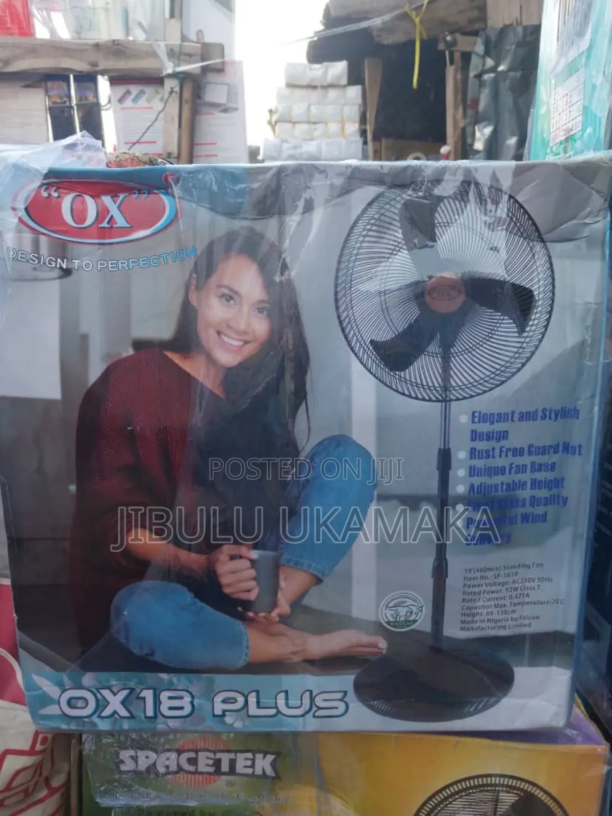 Ox Plus Standing Fan 18inches