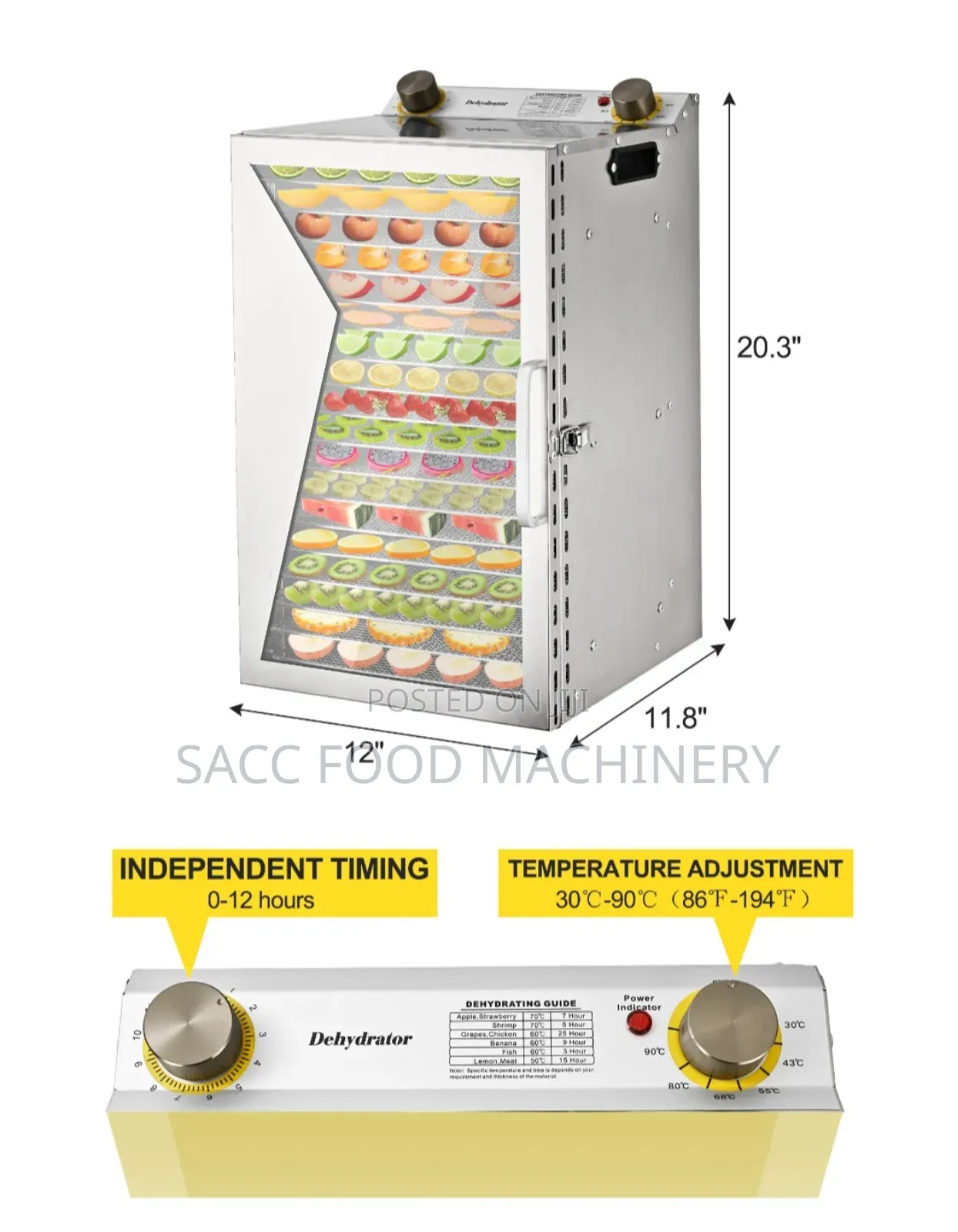 Food Dehydrator (18 Trays)