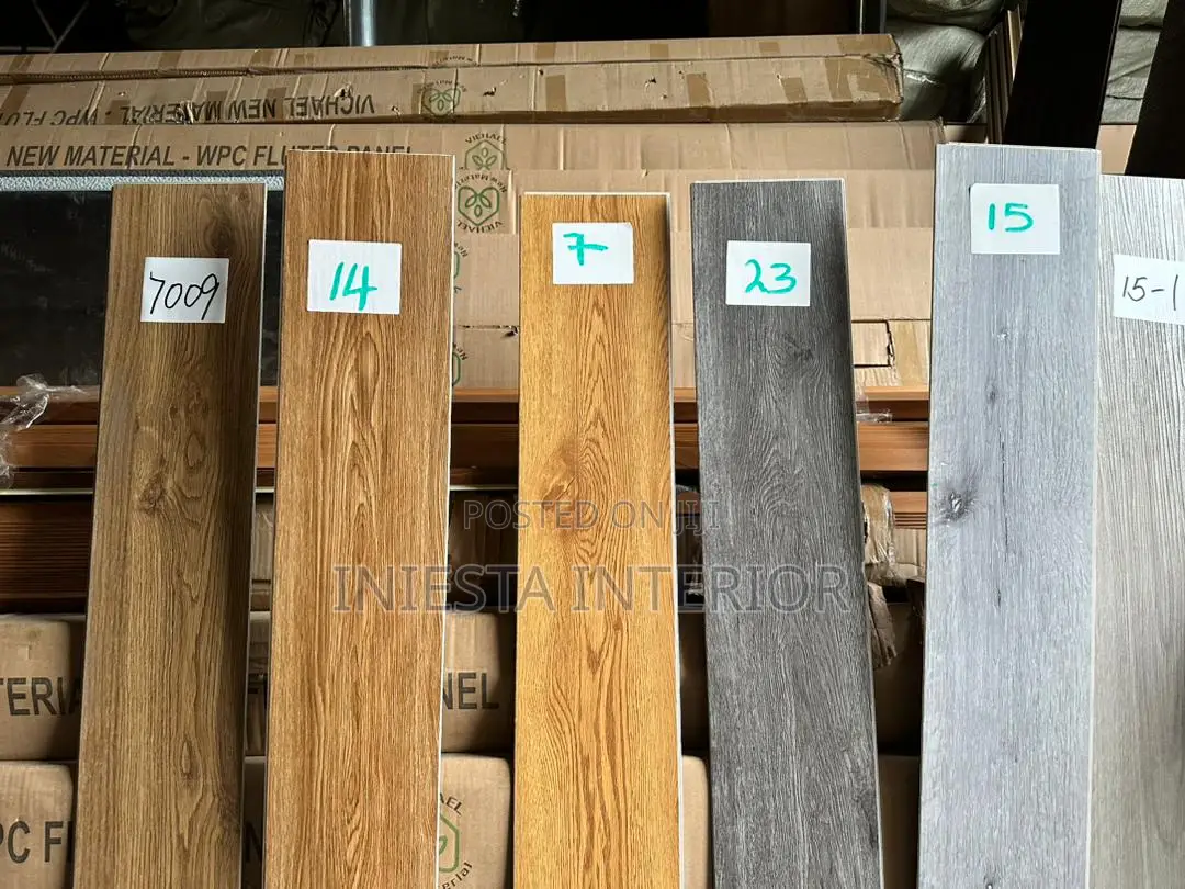 SPC Floor Stone Plastic Polymer Wooden Interlock Tiles