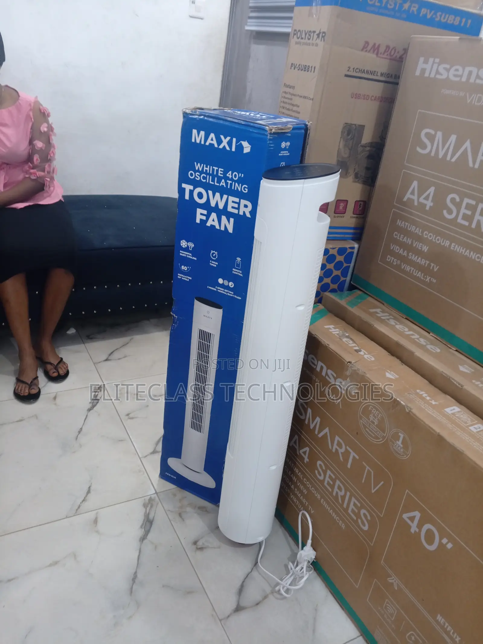 Maxi Room Reviver 40" Oscillating Tower Fan