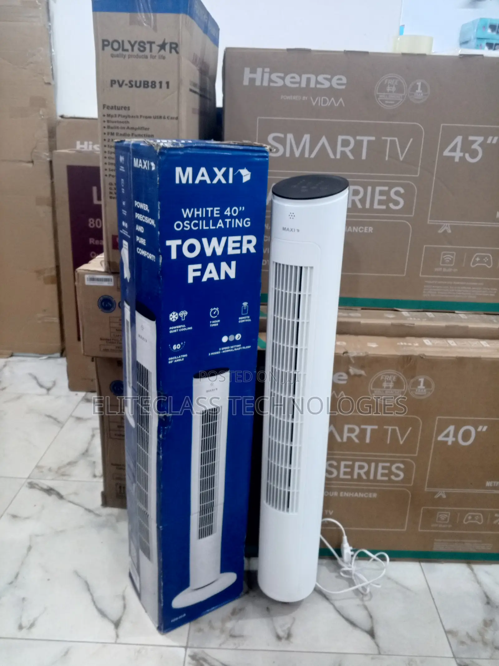Maxi Summer Breeze 40" Oscillating Tower Fan