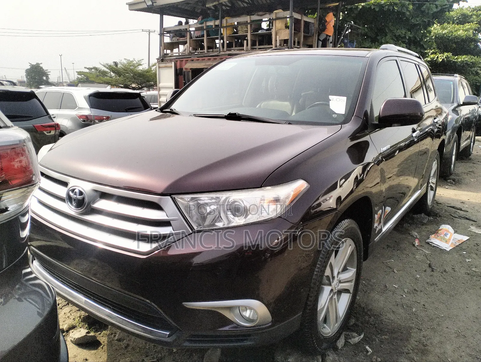 Toyota Highlander Limited 2012 Burgundy