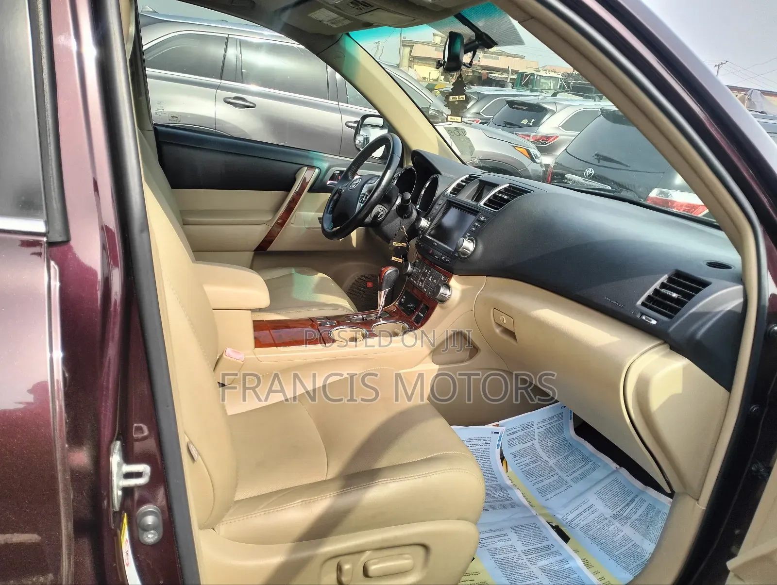 Toyota Highlander Limited 2012 Burgundy