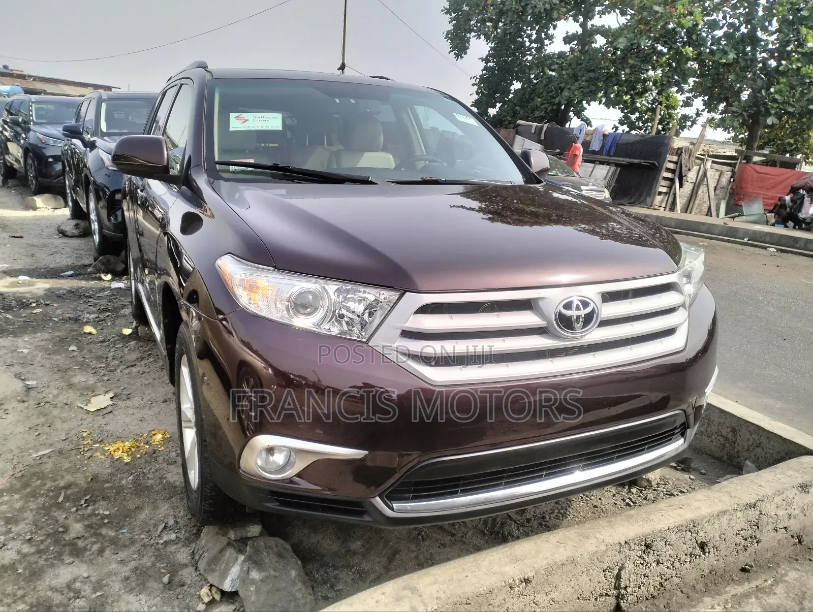 Toyota Highlander 3.5L 4WD 2013 Burgundy