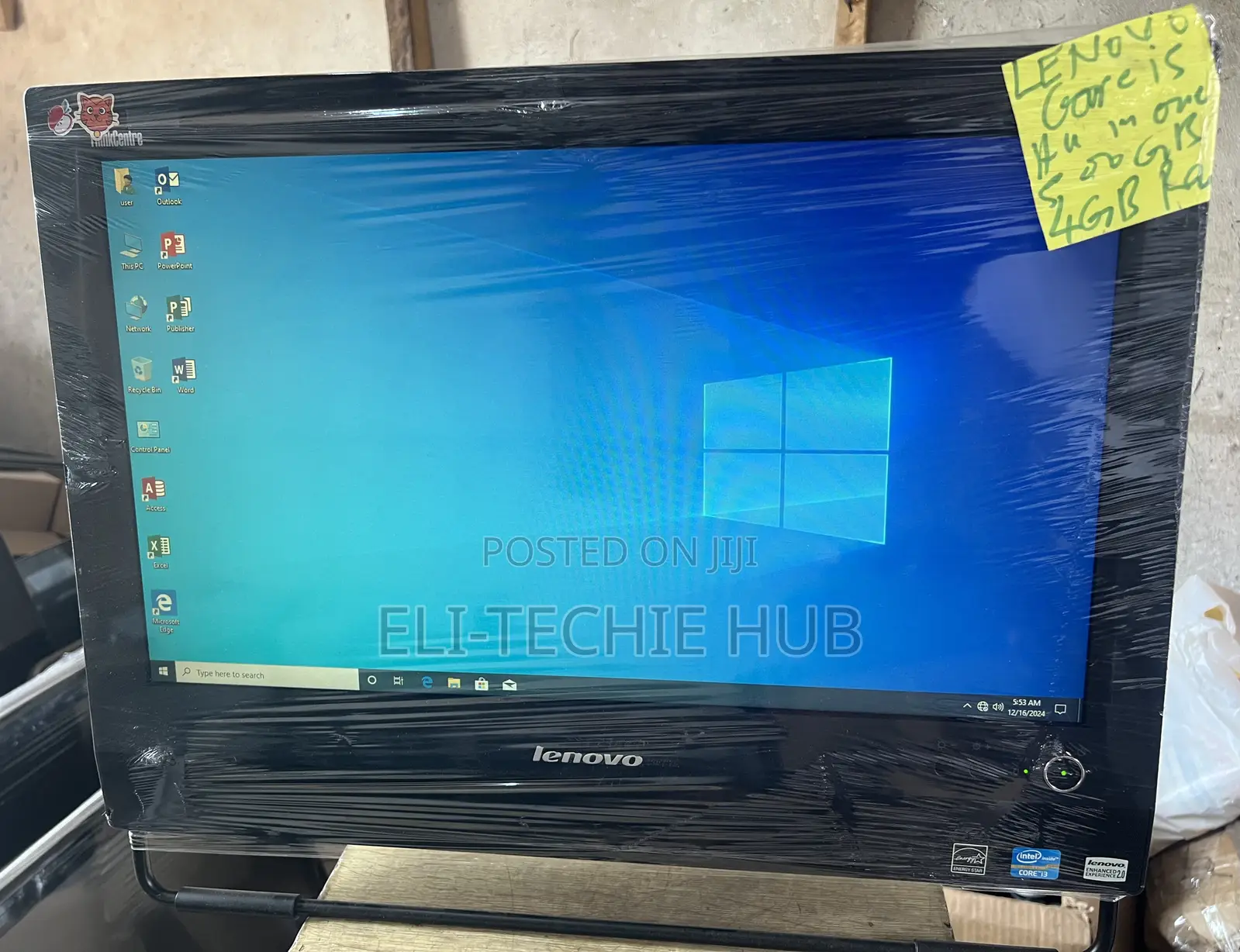 Desktop Computer Lenovo ThinkCentre 24 8GB Intel Core I3 HDD 500GB