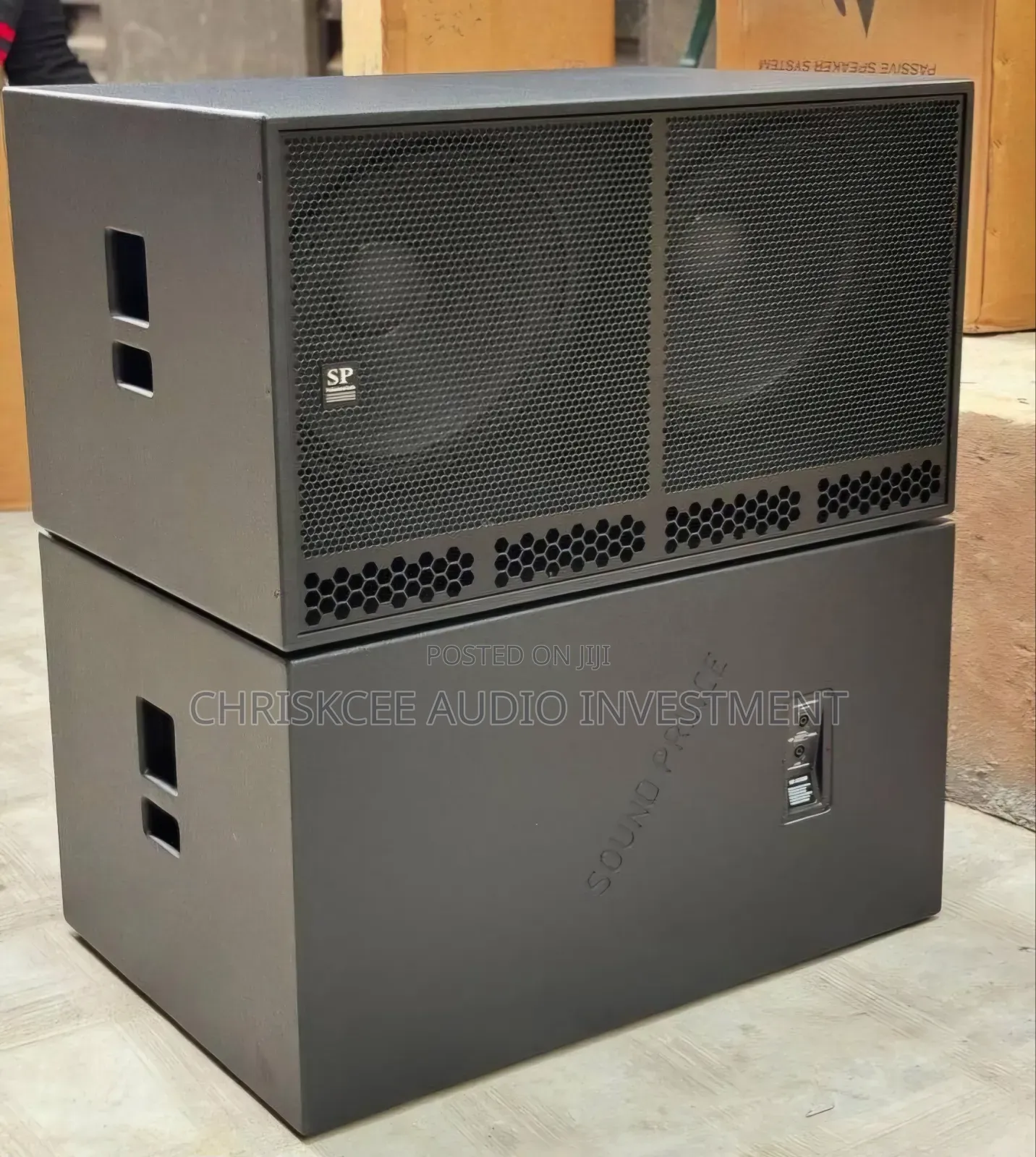 Sound Prince Sp218vp Pro Double Subwoofer -pair