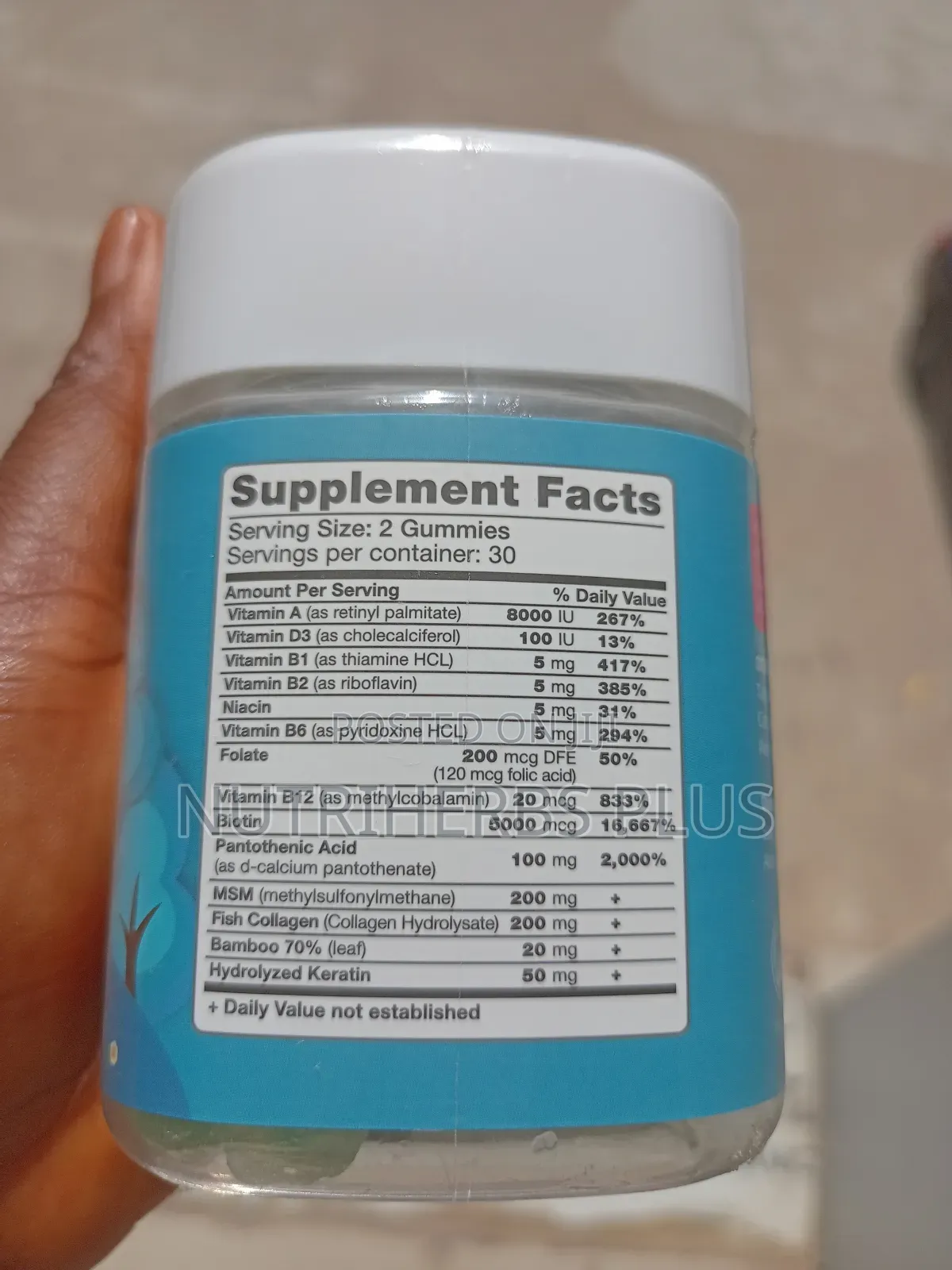 Lifeline Biotin for Hair, Skin Nails Beauty and Radiation