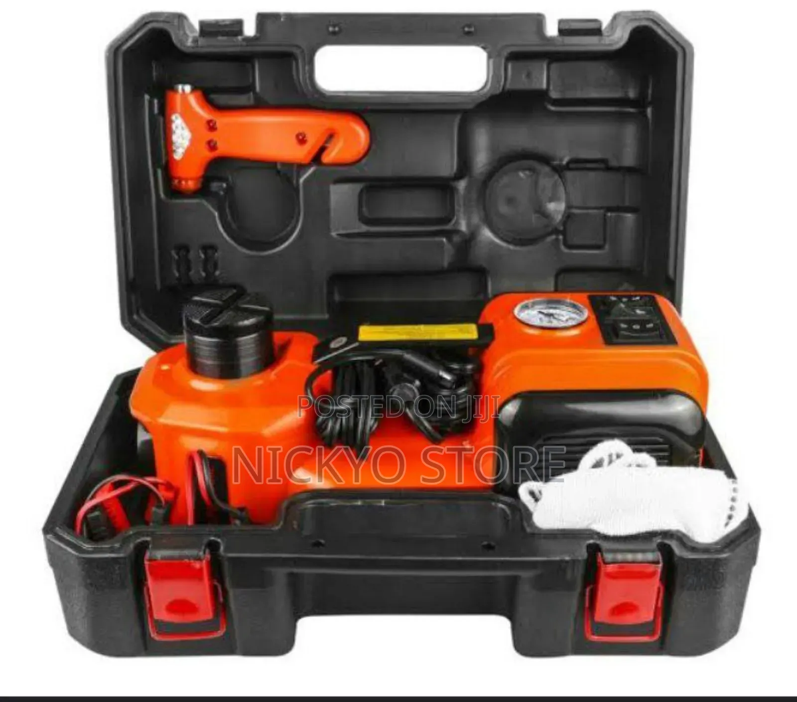 4in1 Jack, Air Pump, 12V Led Lighter, Electric Nut Opener