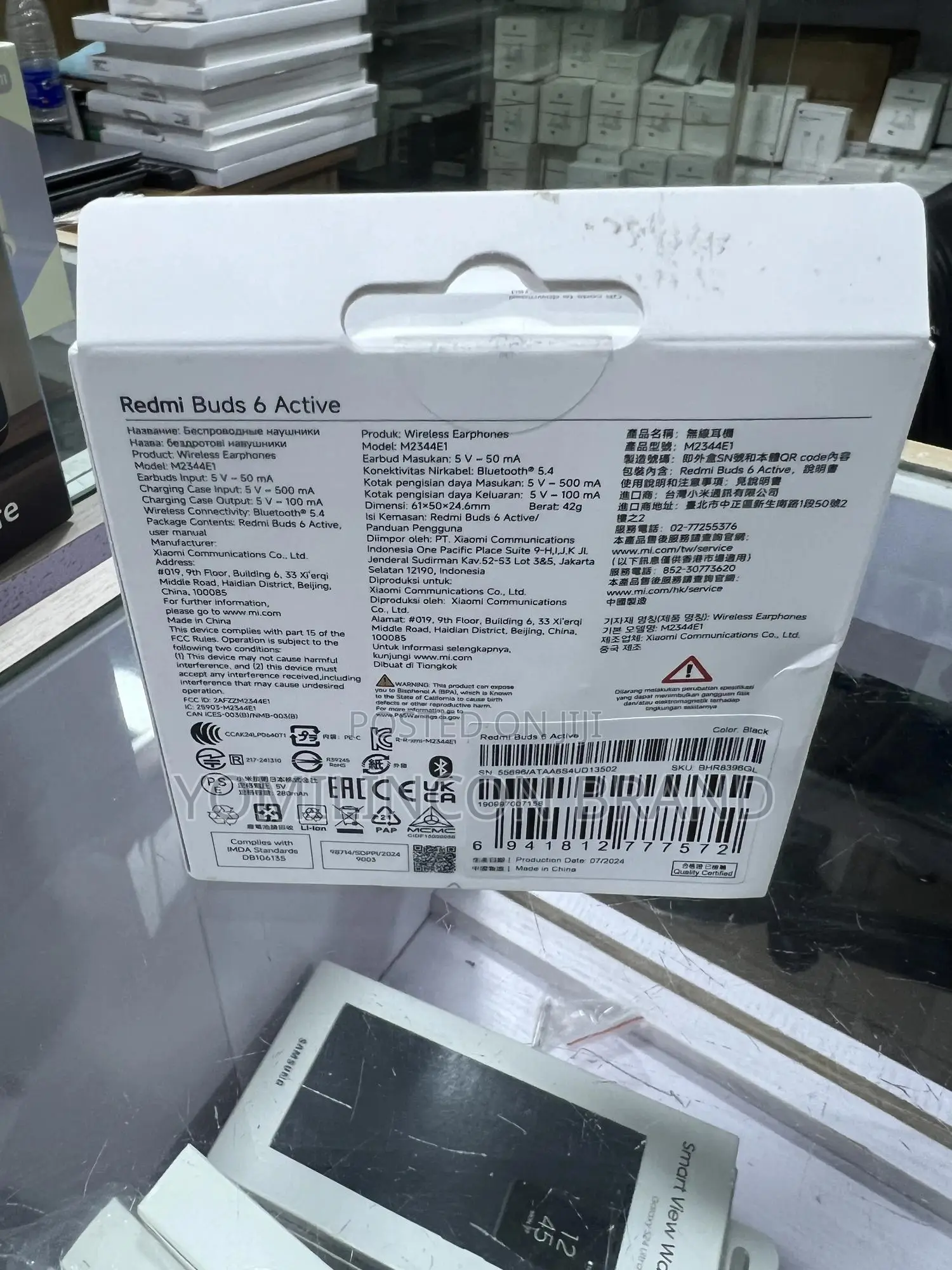 Redmi Bud 6 Active - Black.