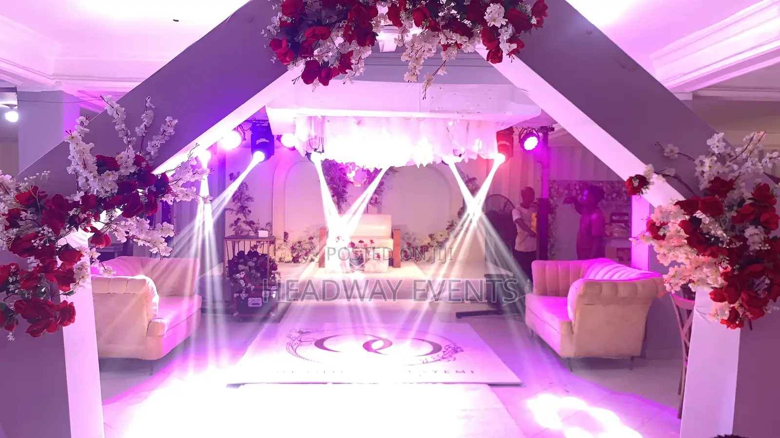 Traditional With Reception Wedding Decor With Full Lighting