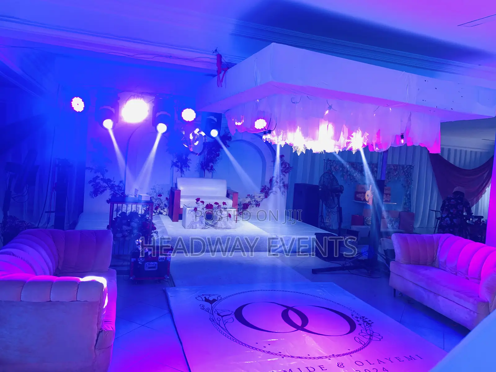 Traditional With Reception Wedding Decor With Full Lighting