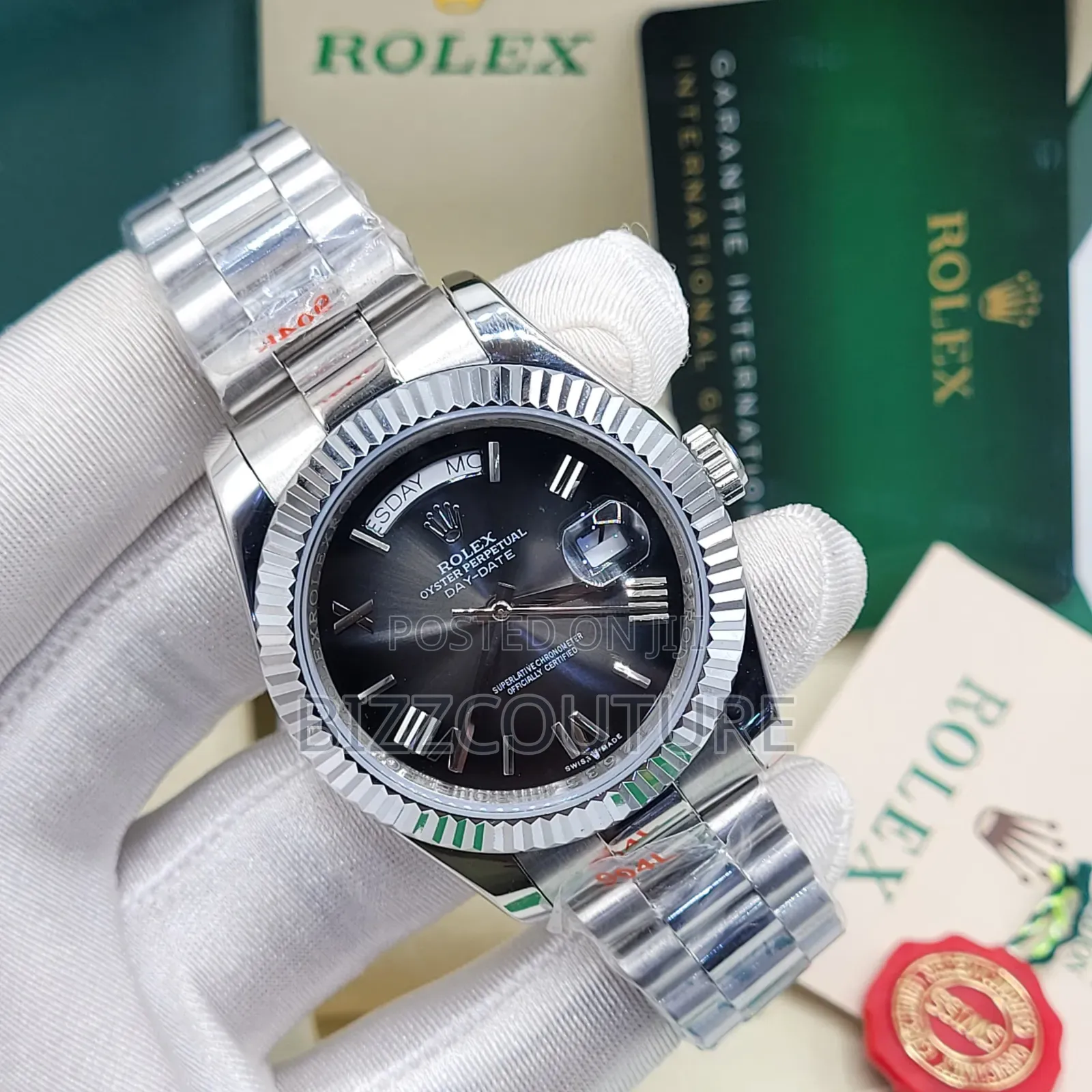Original Rolex DAY-DATE Gold Chain Watch Available Instore