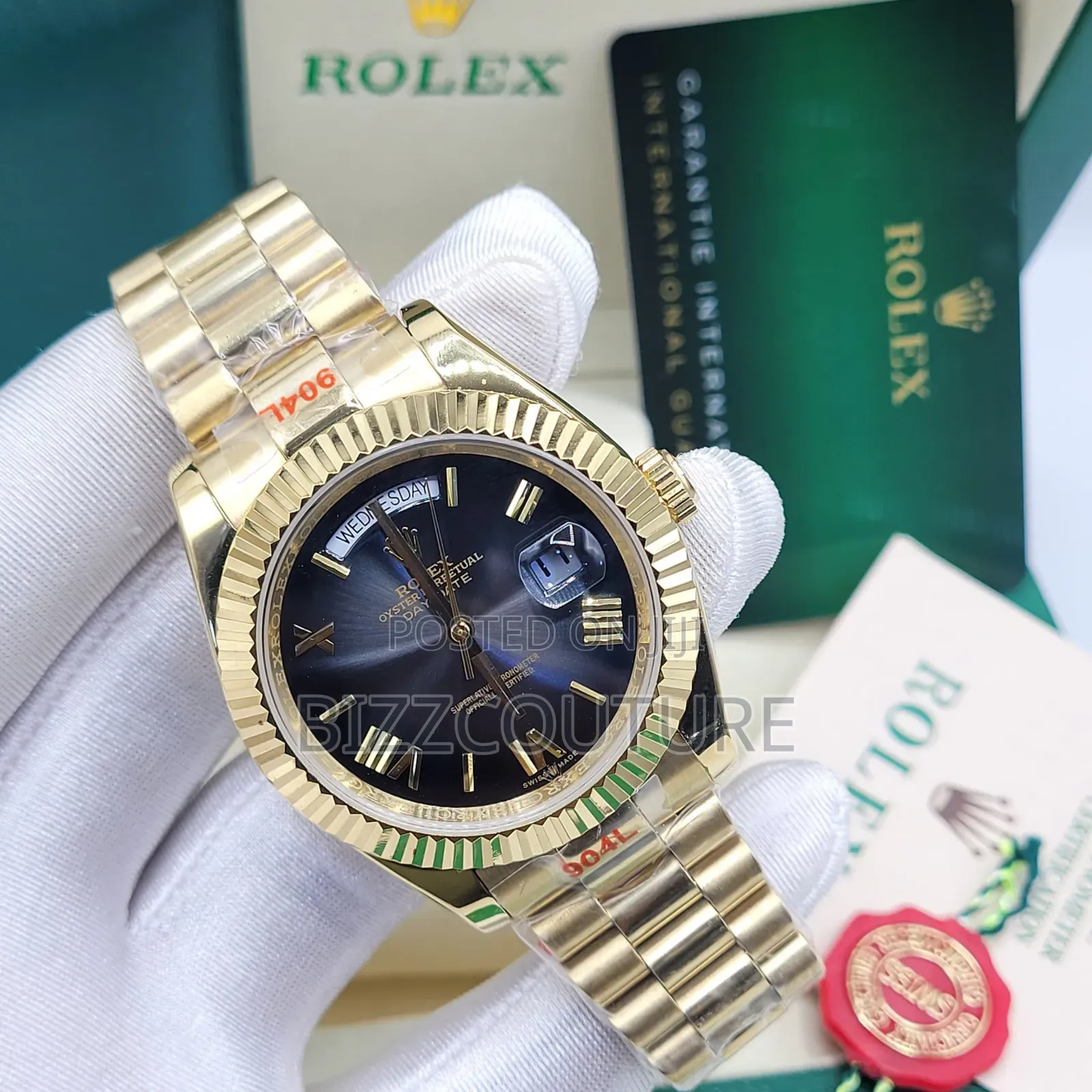 Original Rolex DAY-DATE Gold Chain Watch Available Instore