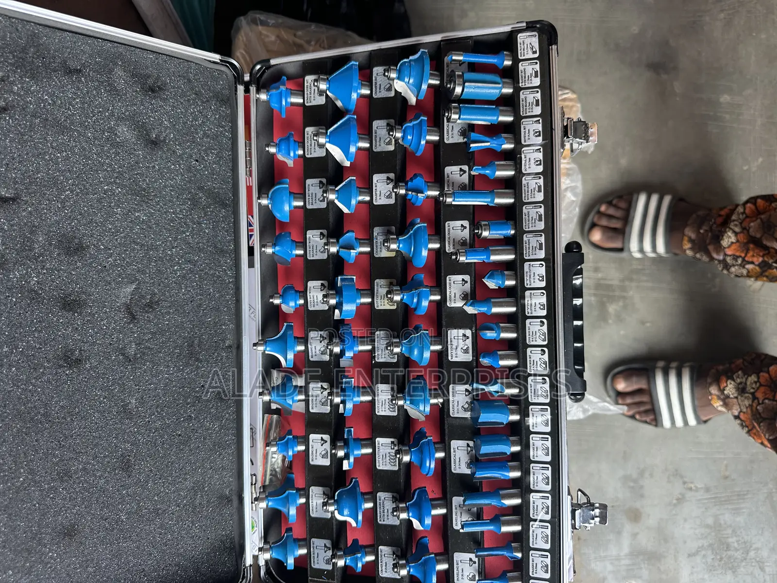 High Quality 50PCS Router Bit Set in Aluminum Box for Wood