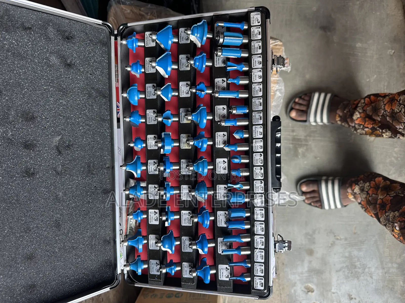 High Quality 50PCS Router Bit Set in Aluminum Box for Wood