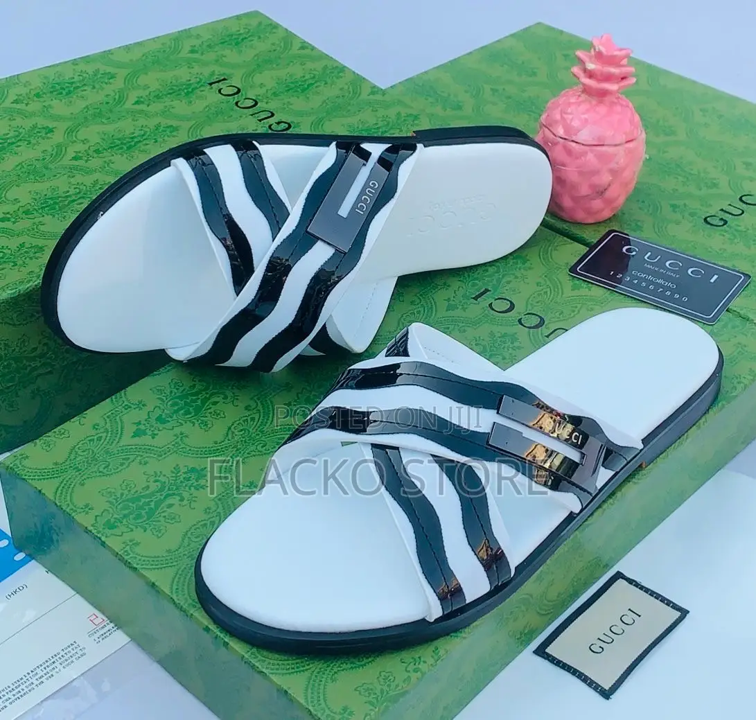 Original Gucci Leather Slippers