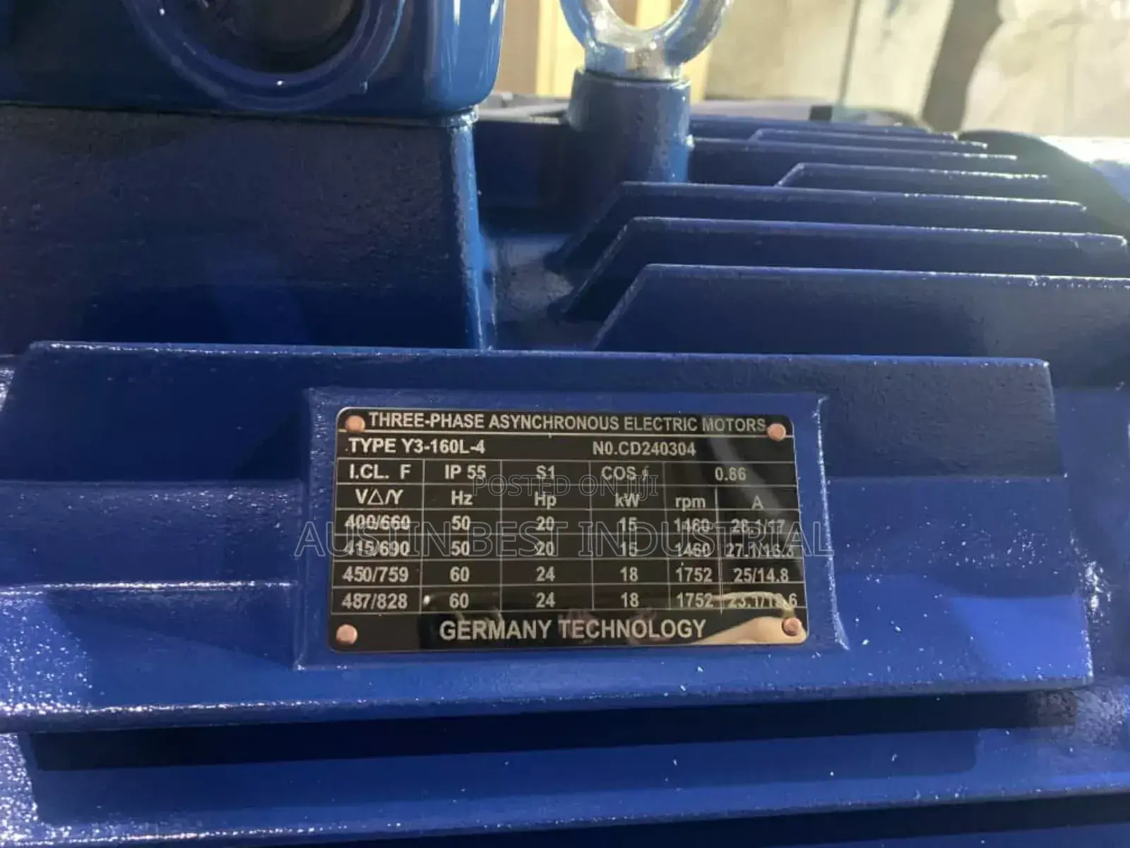 15kw/20hp Industrial Electric Motor 380V