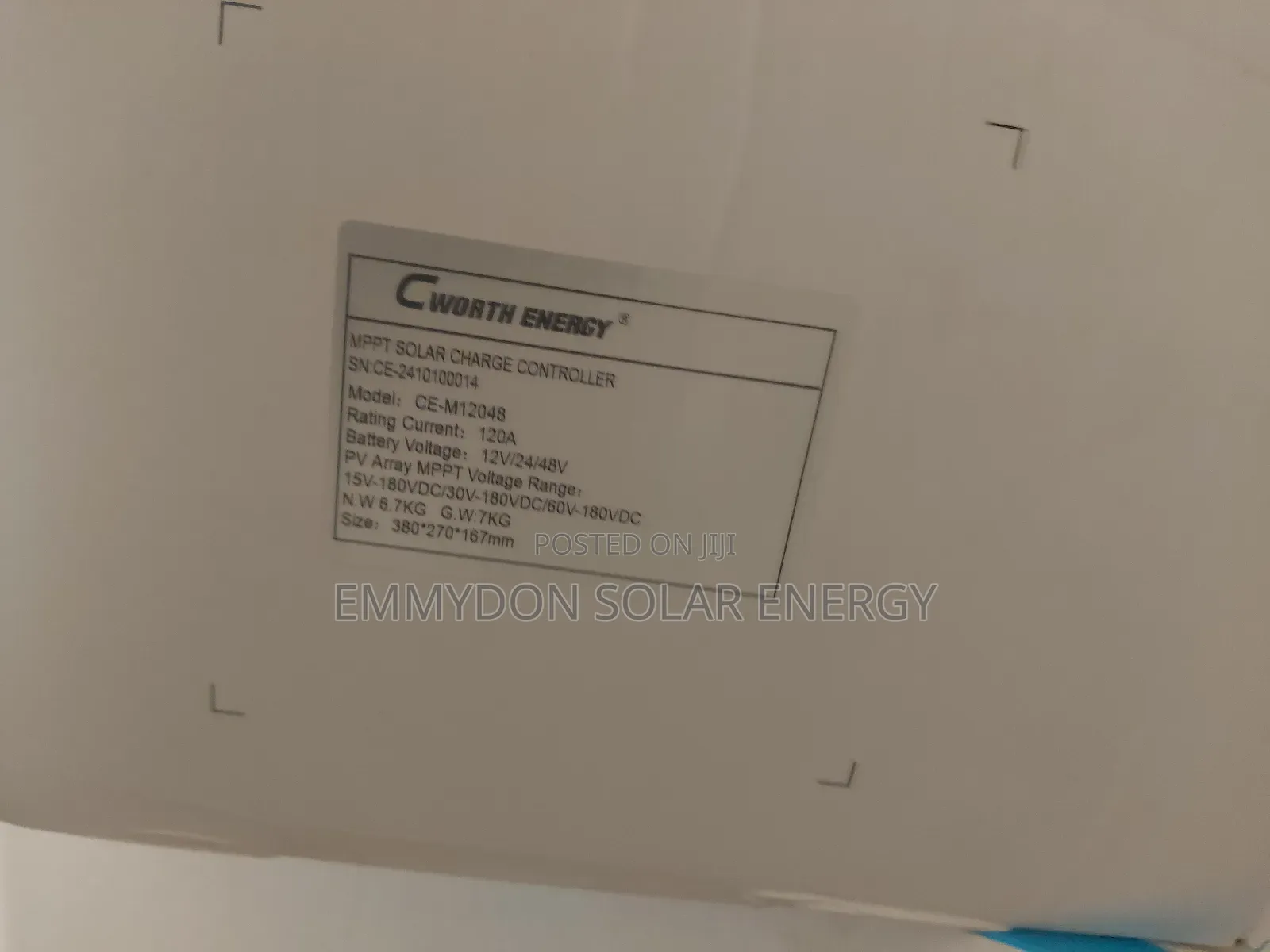 Original Cworth Charger Controller 120ah