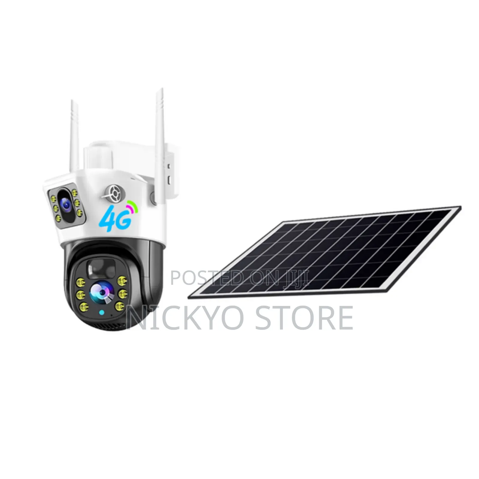 Dual Lens Solar Panel Wifi CCTV Came