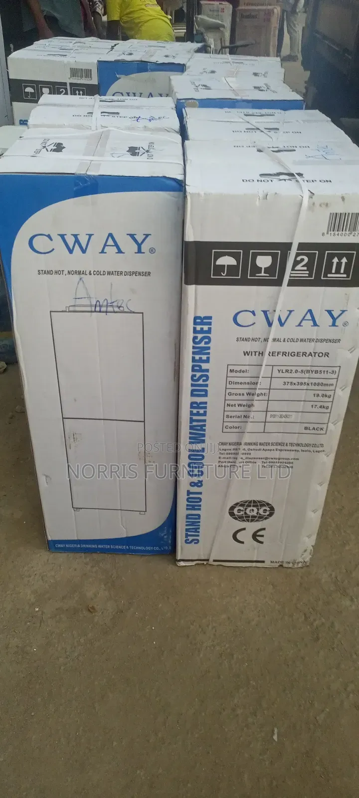 Cway Water Dispenser With Fridge