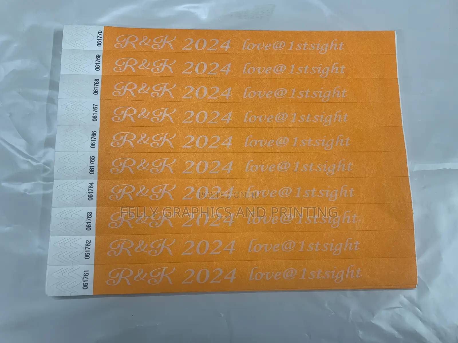 Event Wrist Band / Event Tags
