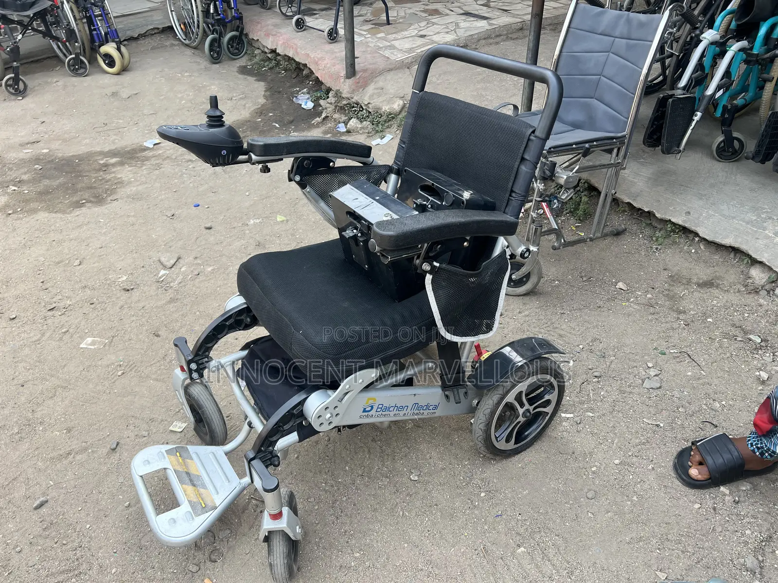 Fordable Electric Wheelchair With Extra Battery