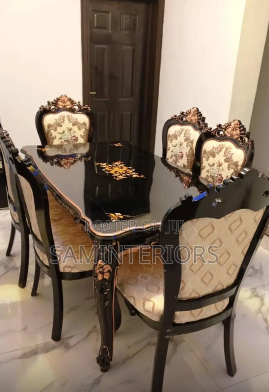 Classic and Strong Royal Dining Set With 6 Chairs