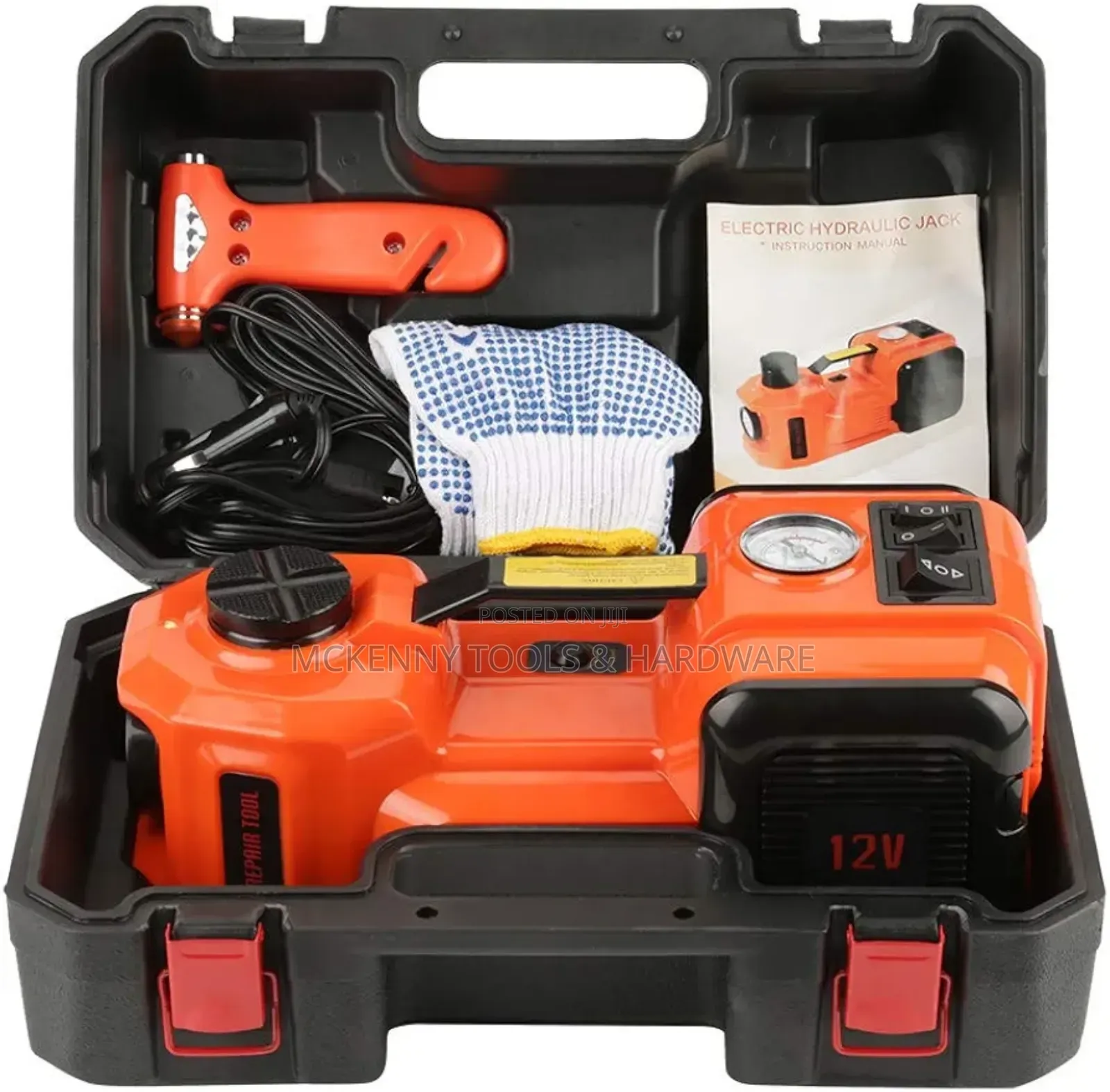 5T Auto Electric Hydraulic Floor Jack Lift Double Motor
