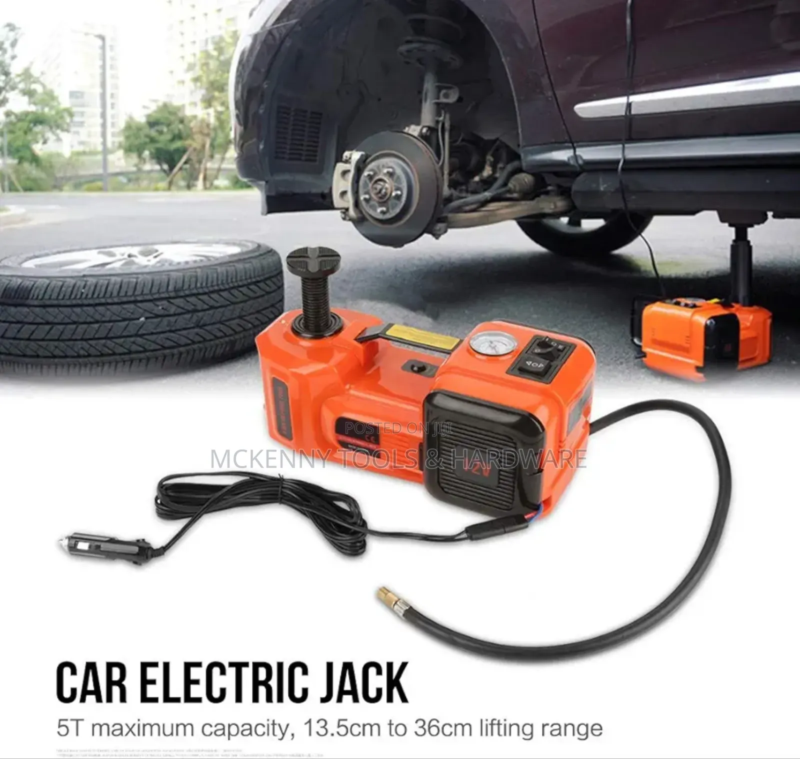 5T Auto Electric Hydraulic Floor Jack Lift Double Motor