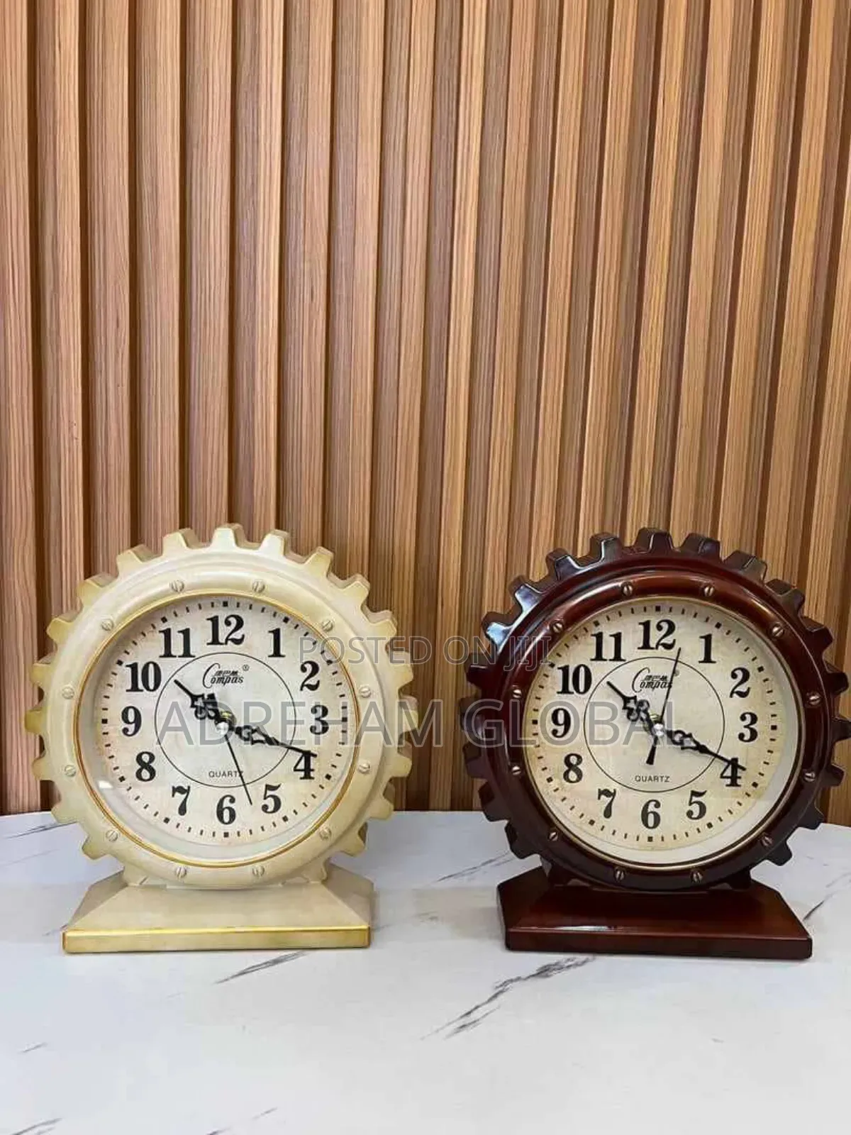 Fancy Compass Wall or Table Clock