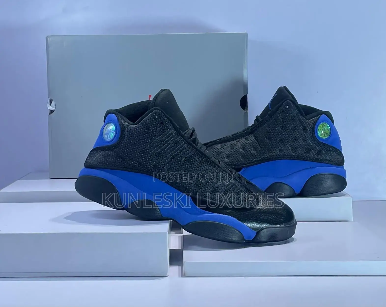 Original Jordan 13 Retro Black Hyper Royal Sneakers