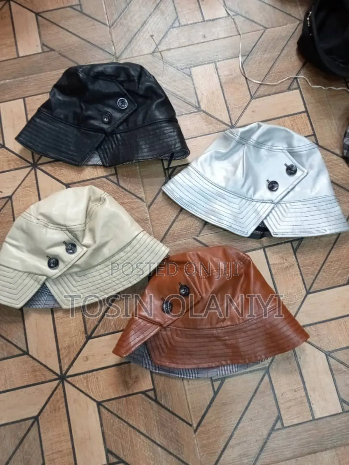 New Design Leather Bucket Hat
