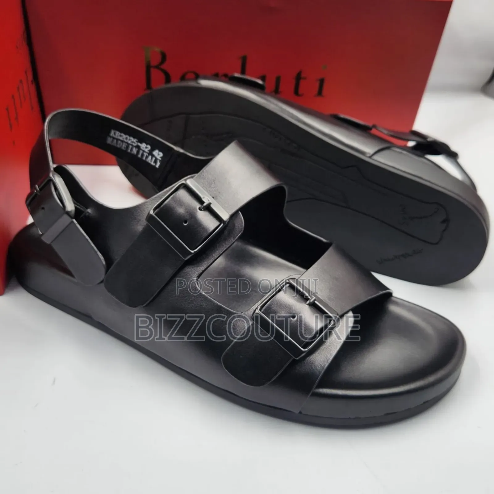 Original Berluti Leather Sandals Available in Store