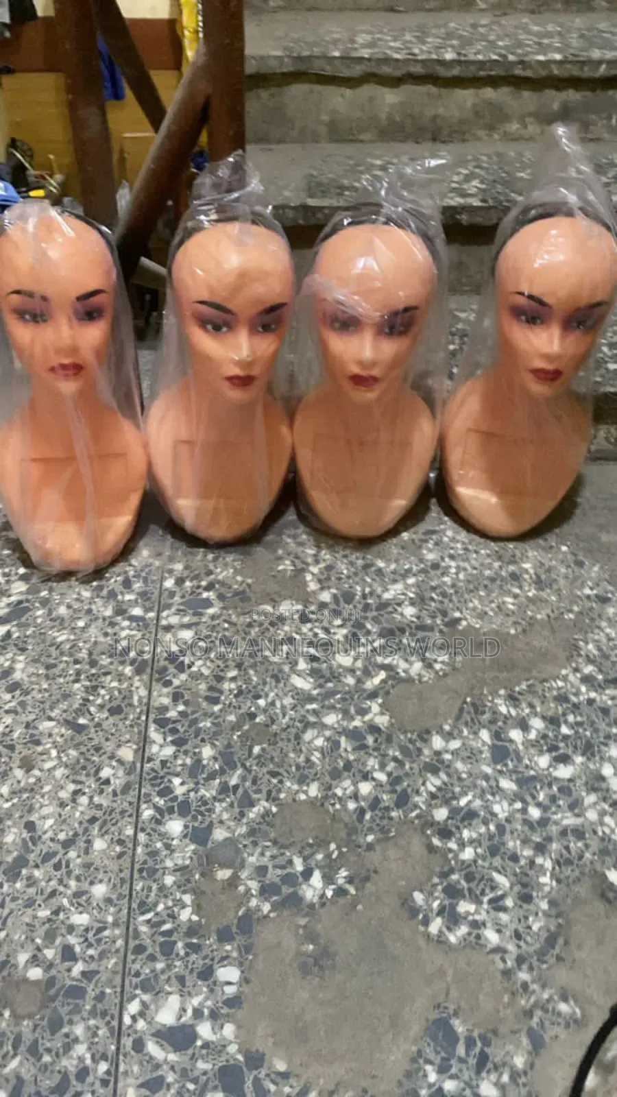 Long Neck Mannequin Heads