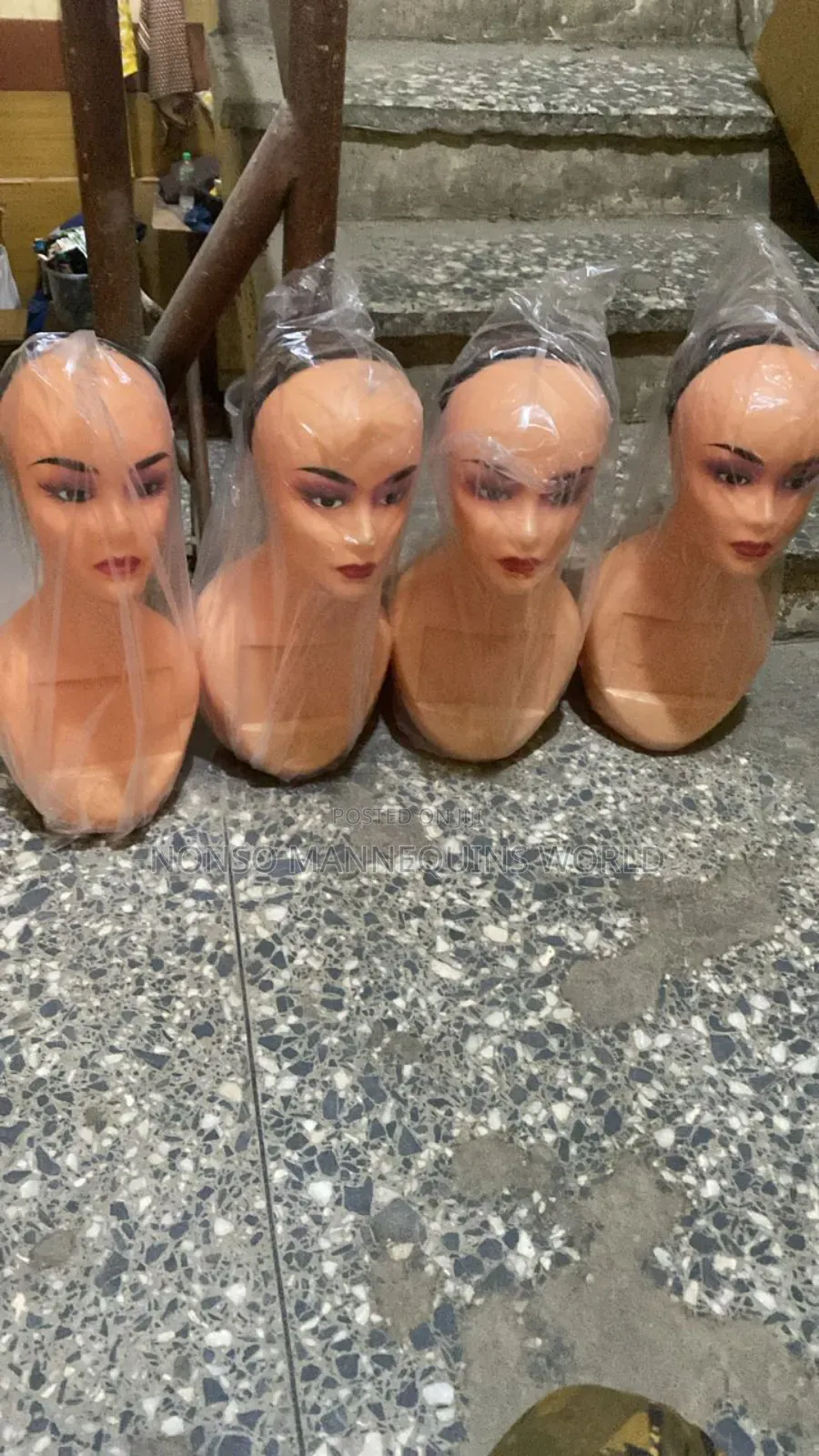 Long Neck Mannequin Heads