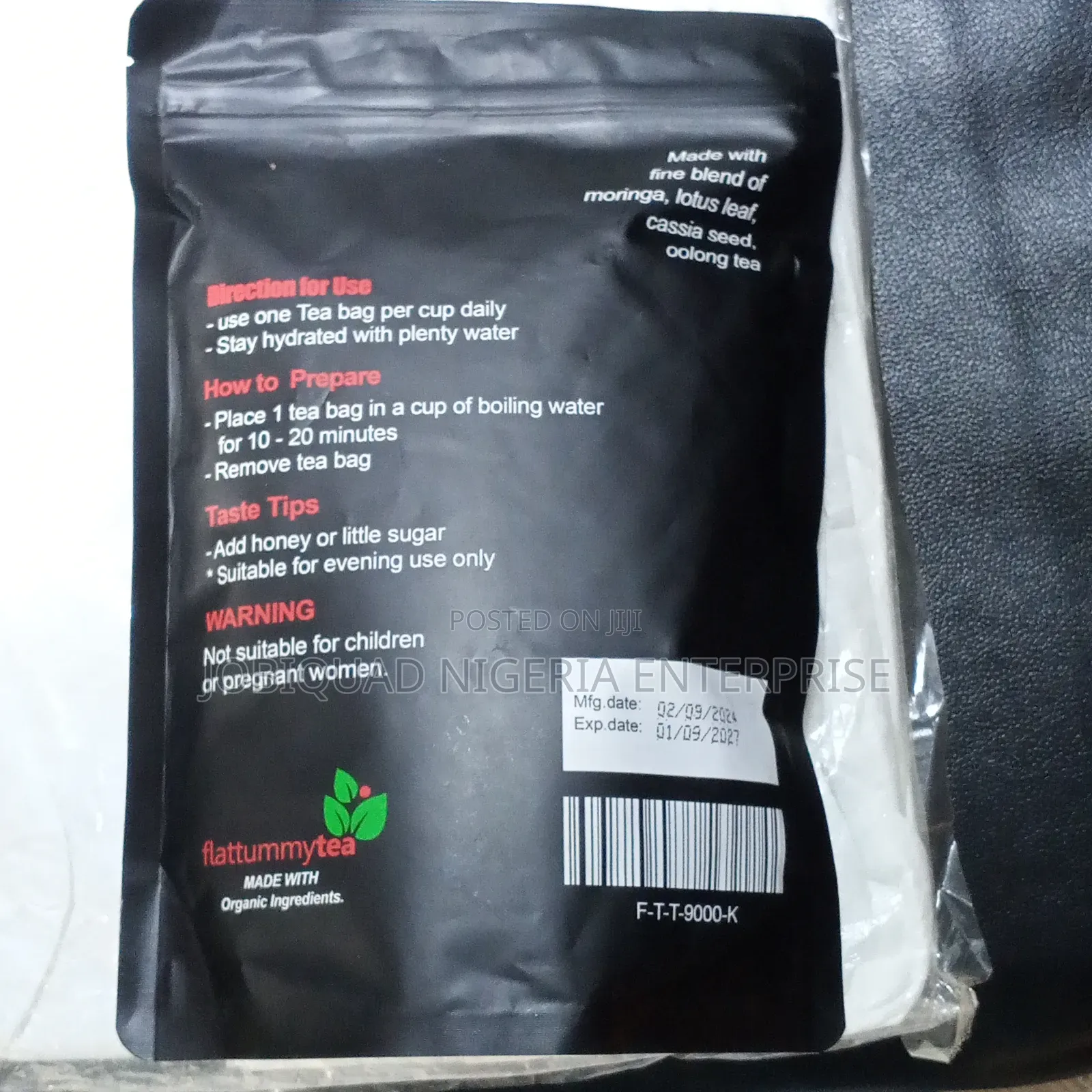 Flat Tummy Tea With Moringa,Oolong,Lotus Leaf,28 Tea Bags