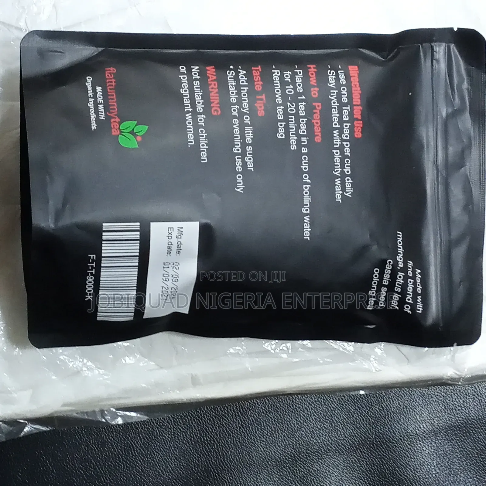 Flat Tummy Tea With Moringa,Oolong,Lotus Leaf,28 Tea Bags