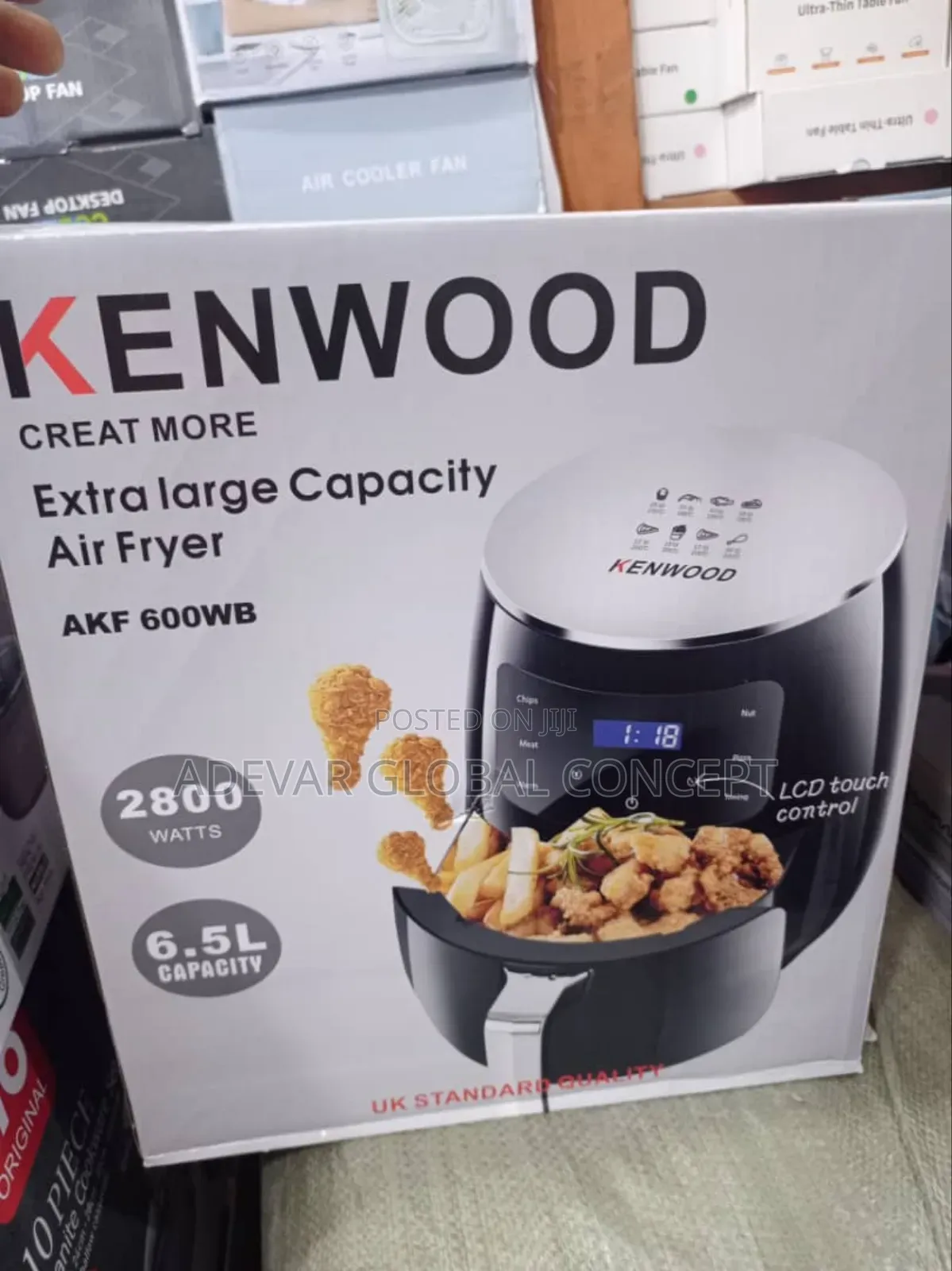 Kenwood 6.5l Air Fryer With Larger Capacity Bowl
