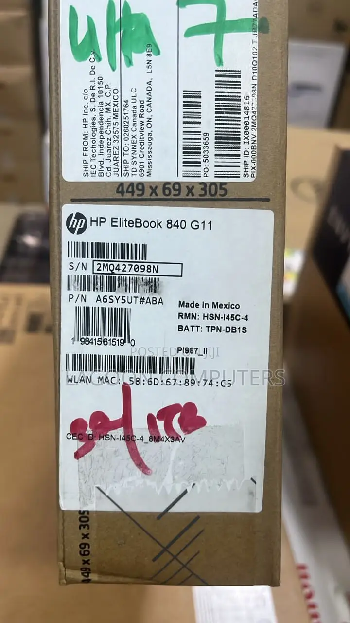 New Laptop HP EliteBook 840 G11 16GB Intel Core i7 SSD 512GB