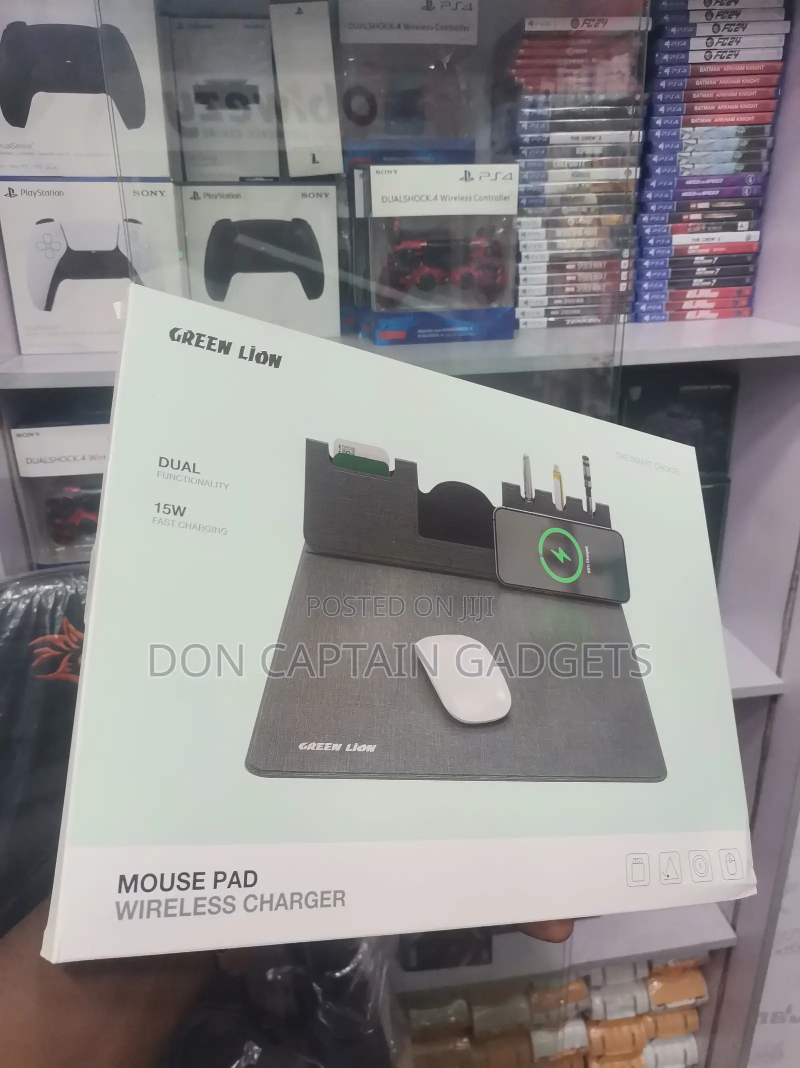 Green Lion 15W Mouse Pad Wireless Charger