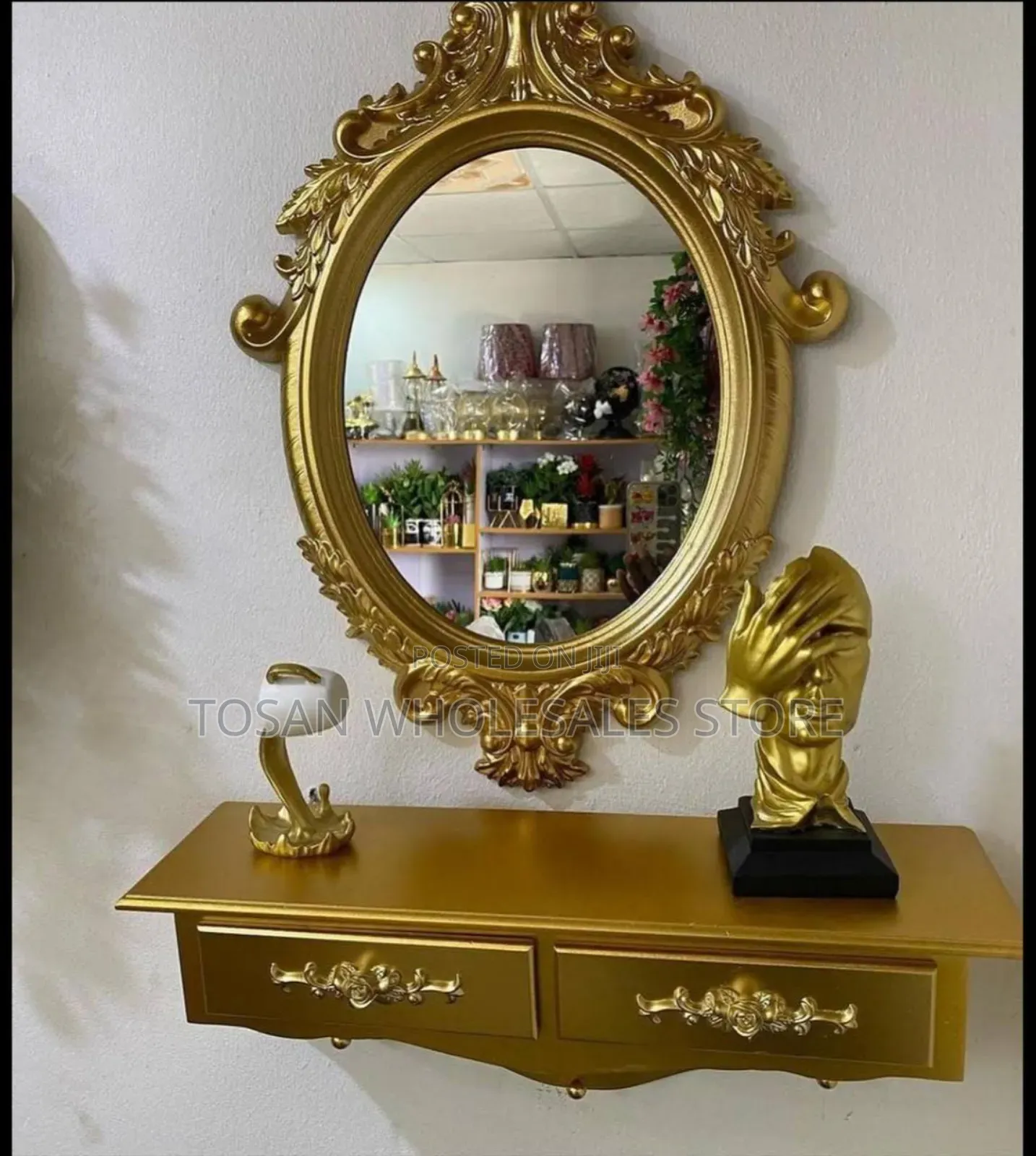 Mirror Wall Console Set