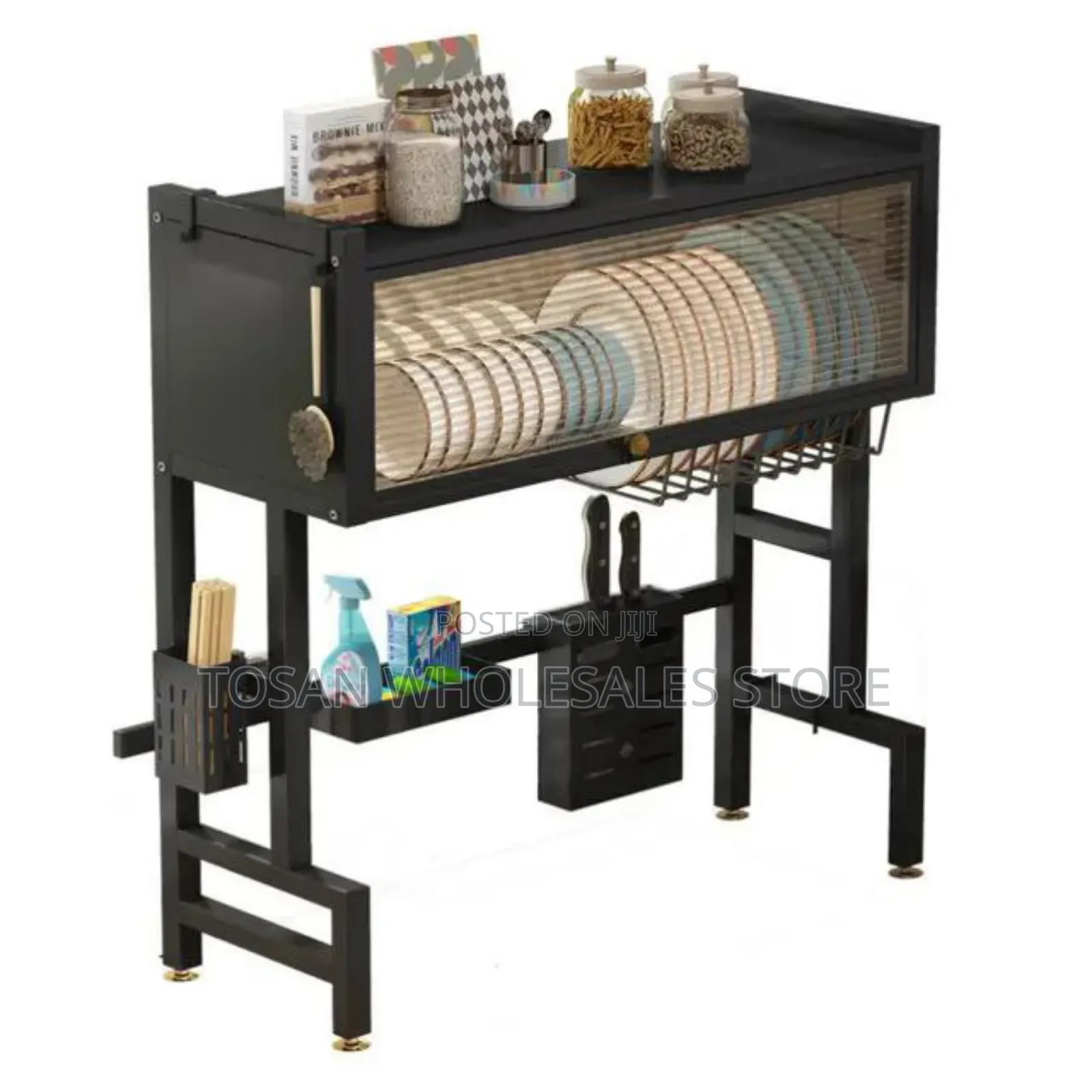 Luxury Kitchen Sink Rack With Cabinet Door(BIG)