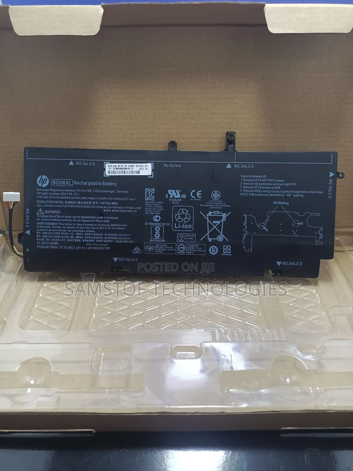 Hp Elitebook 1040 G3 Series Laptop Battery(BG06XL,BG06045XL)