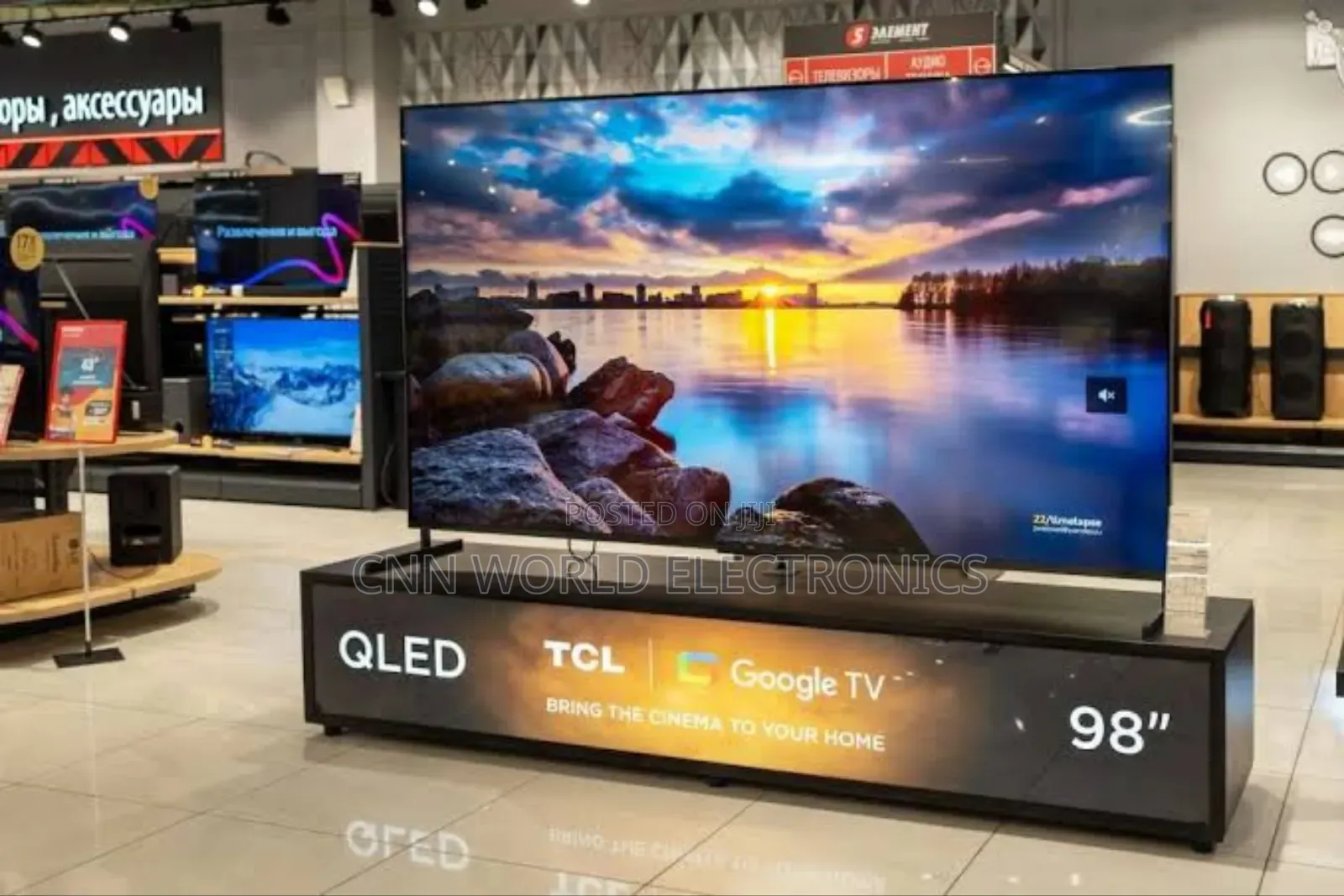 New TCL 98" Qled Smart (Google Tv) Netflix Youtube Bluetooth