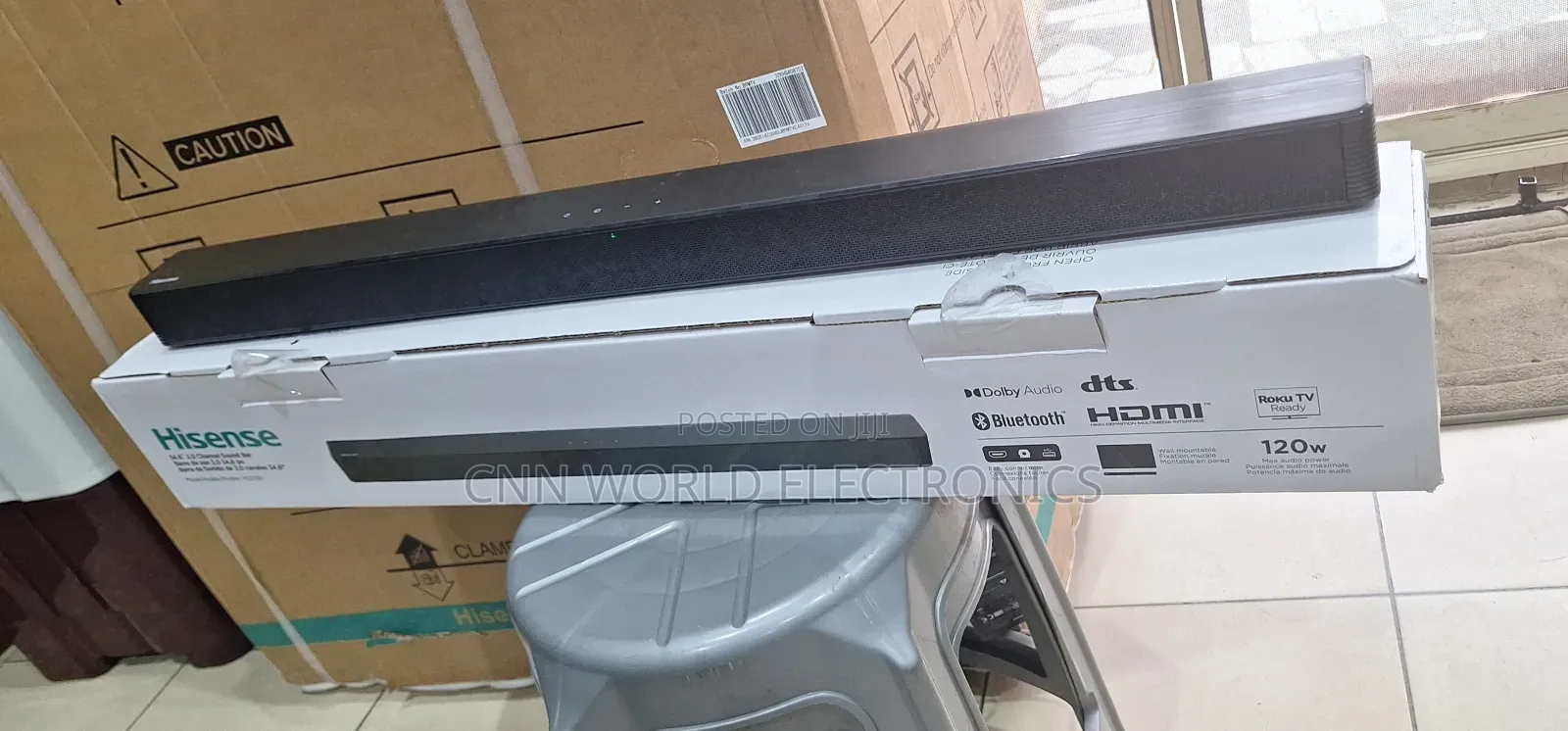 New Hisense 2.0ch Audio Sound Bar (120W) Bluetooth USB HDMI
