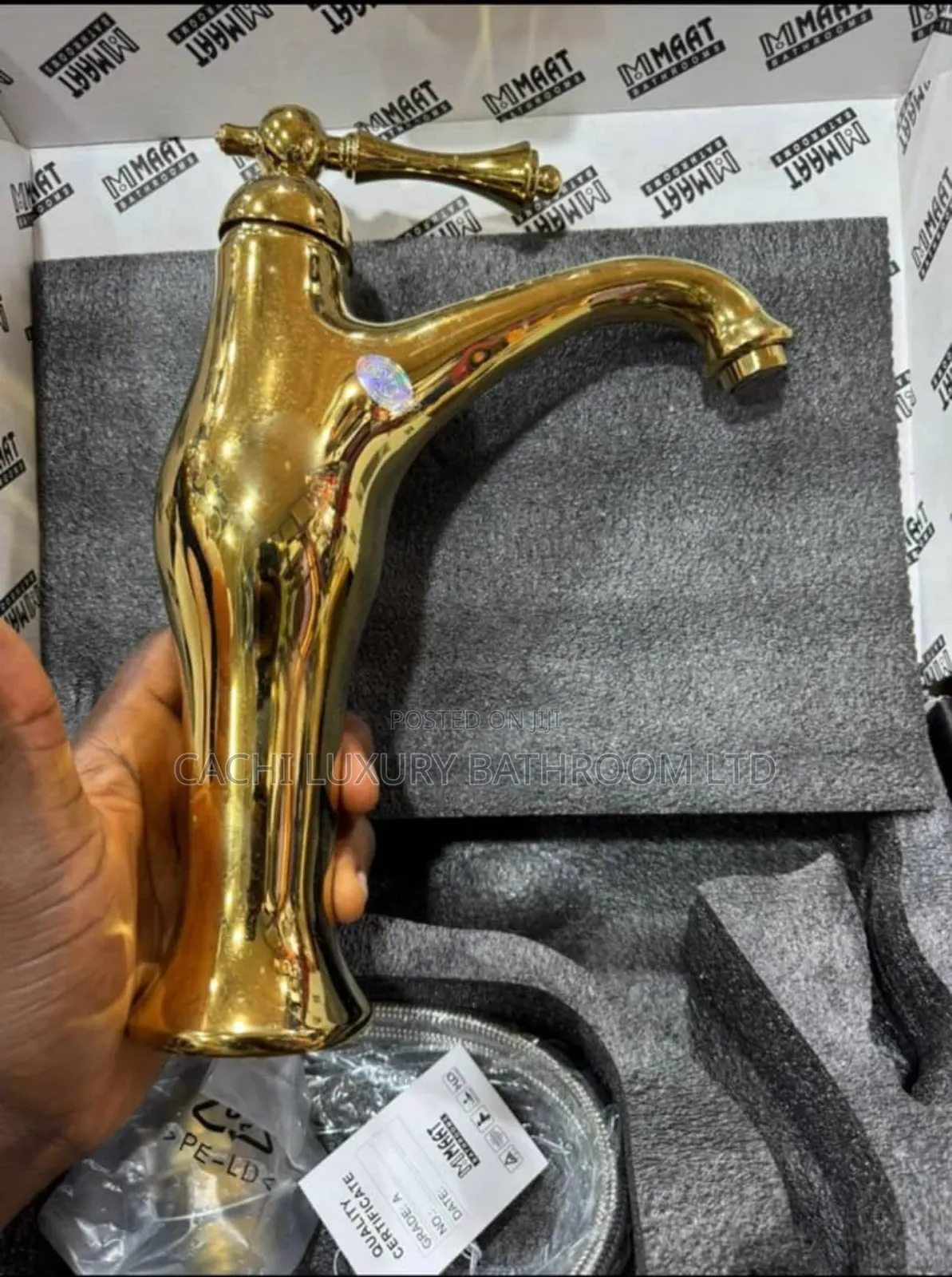 Heavy Duty Gold Basin Mixer