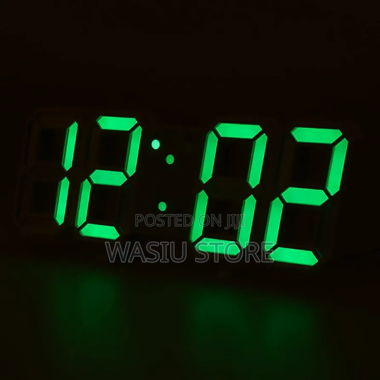 Digital 3D White LED Alarm Clock
