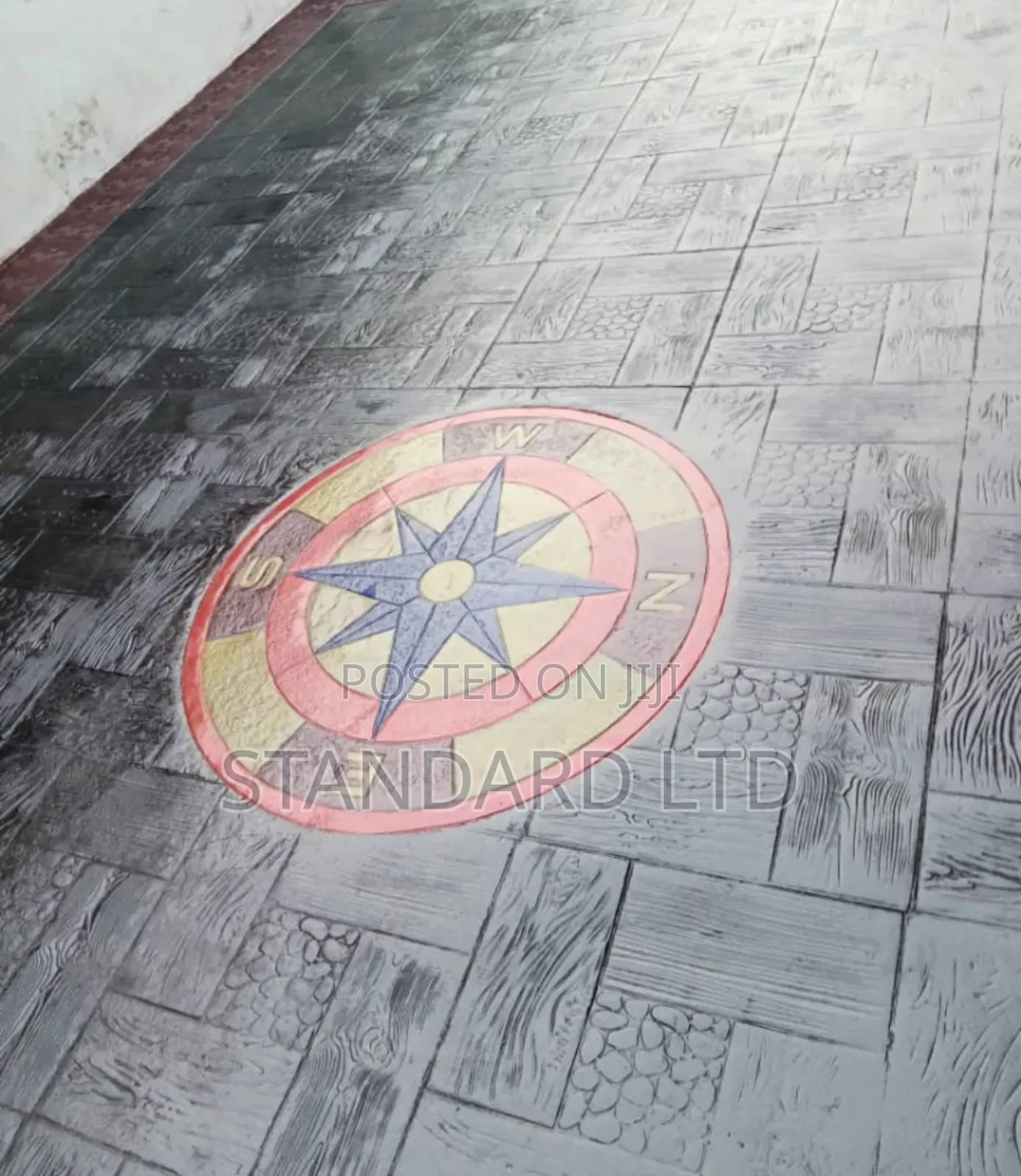 New Durable Outdoor Stamp Concrete Floor