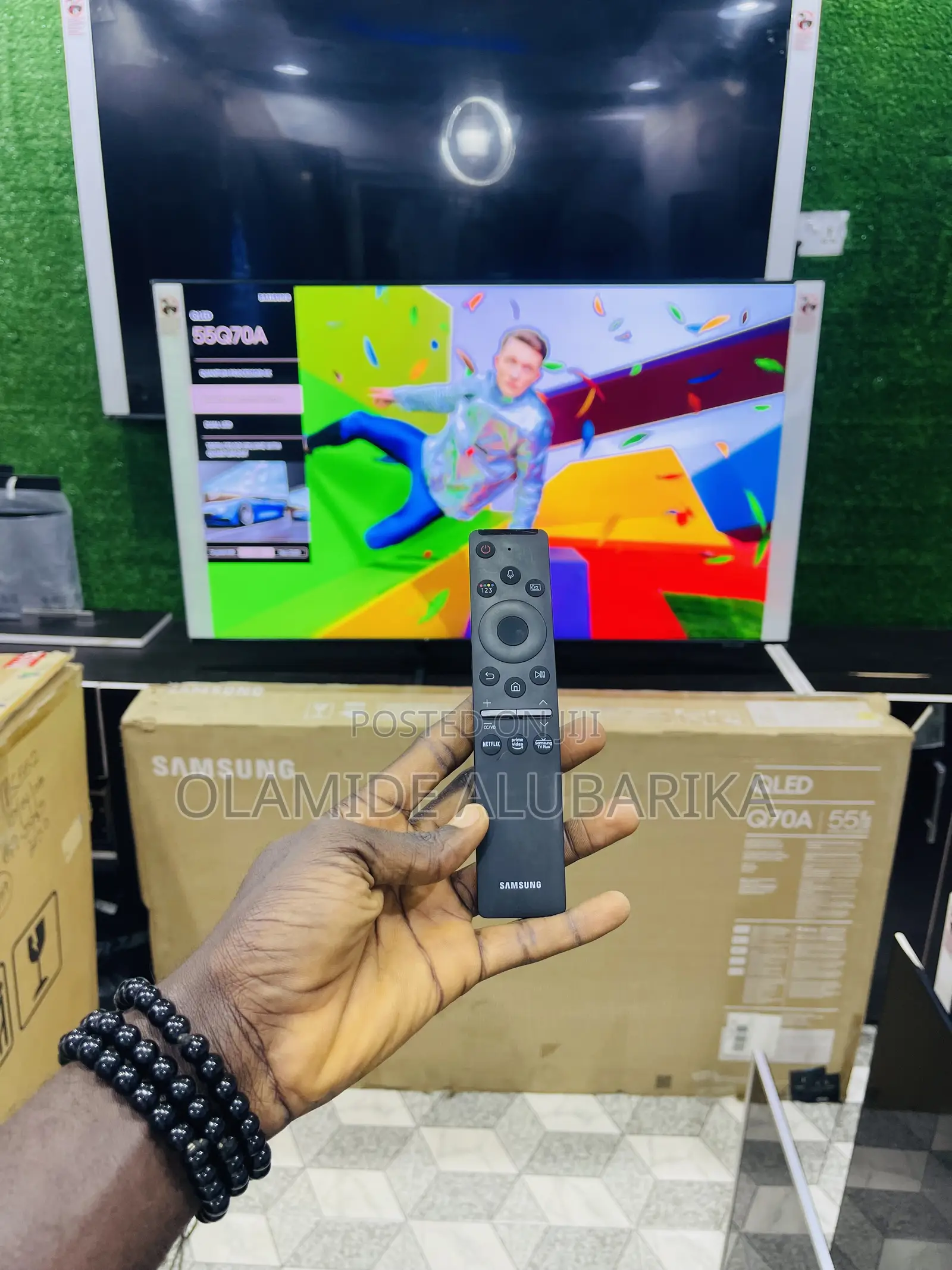Samsung 55” Class Qled Q70a Quantum HDR Smart Alexa Tv