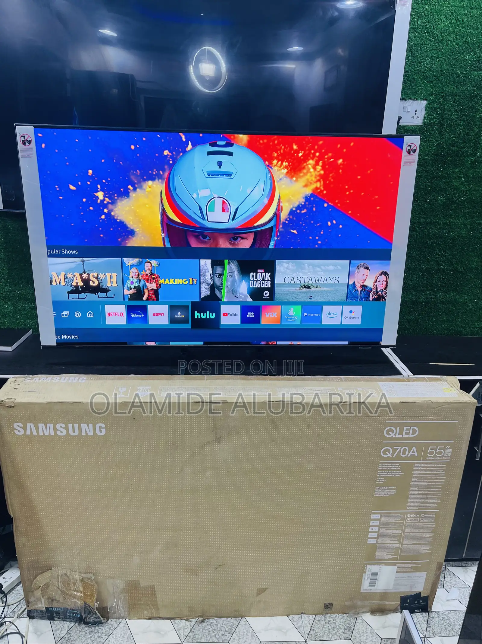 Samsung 55” Class Qled Q70a Quantum HDR Smart Alexa Tv